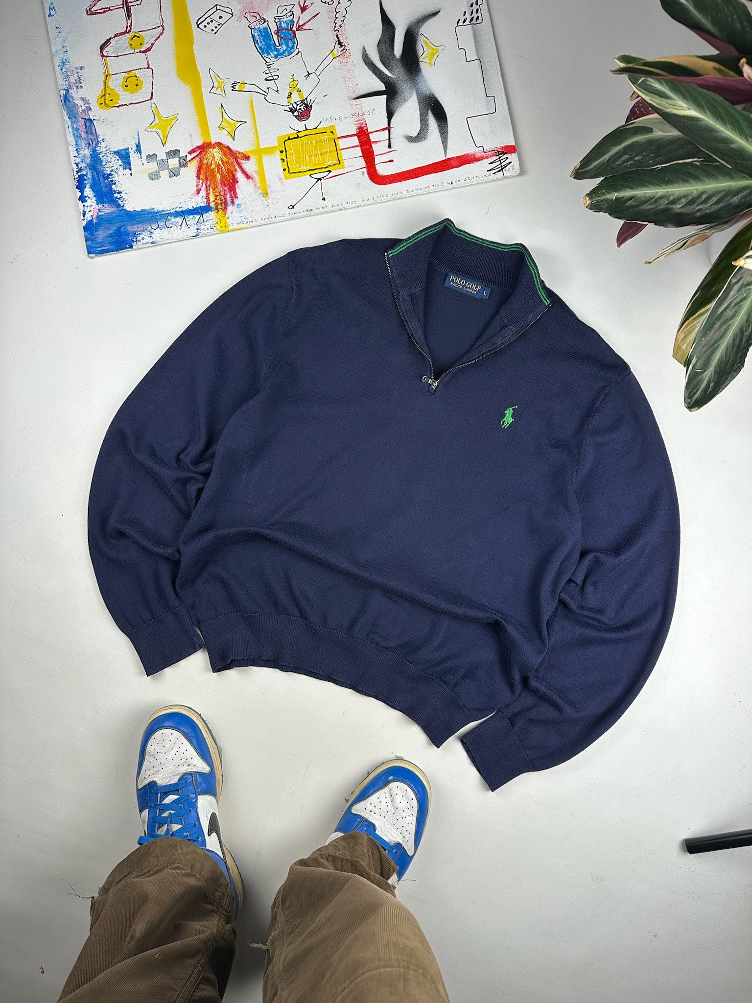 Polo Ralph Lauren Vintage Polo Ralph Lauren Golf Half Zip Sweater 1/4 zip Size US L / EU 52-54 / 3 - 4 Thumbnail