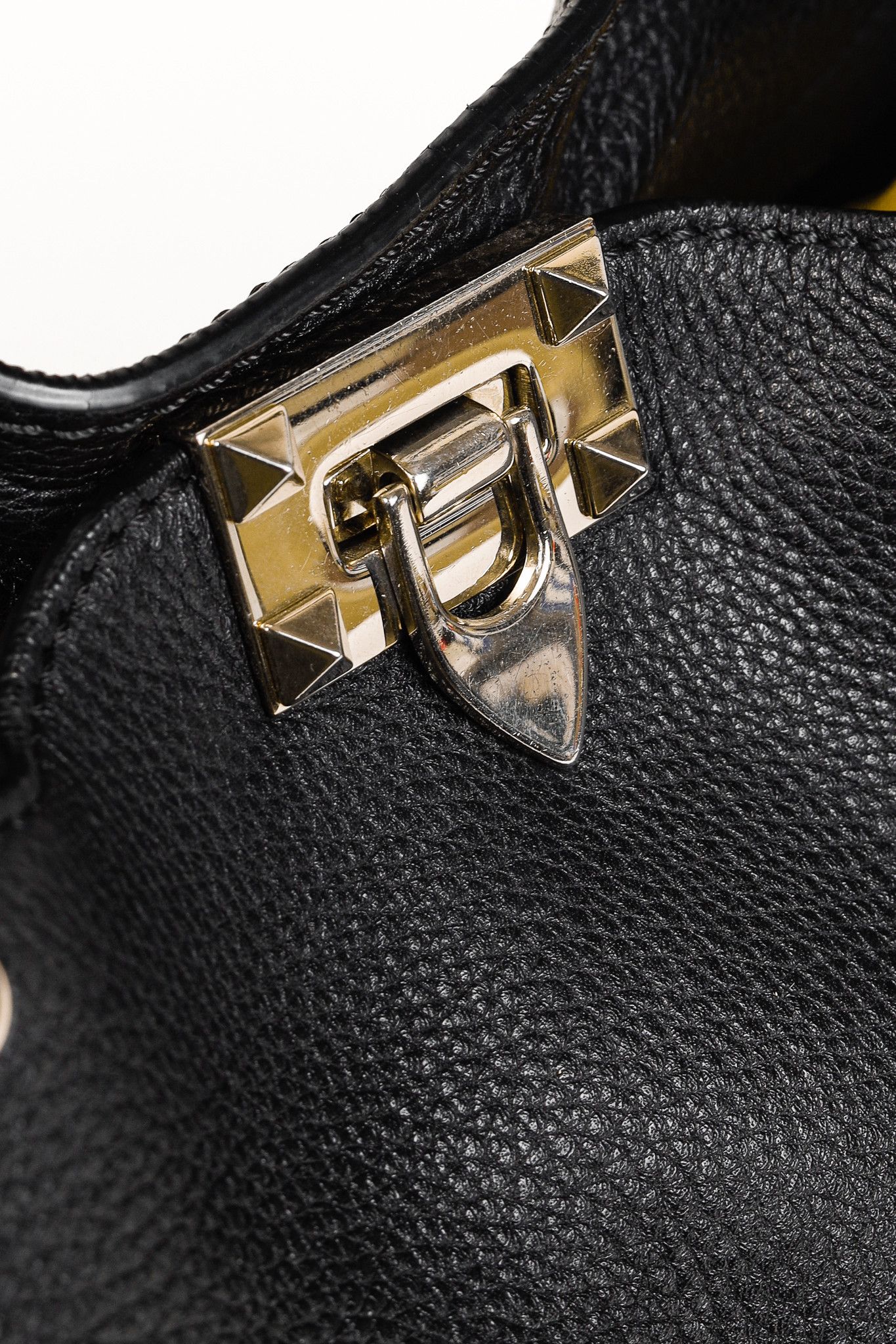 Valentino Valentino Garavani Medium Rockstud Pebbled Calfskin Tote Size ONE SIZE - 11 Thumbnail