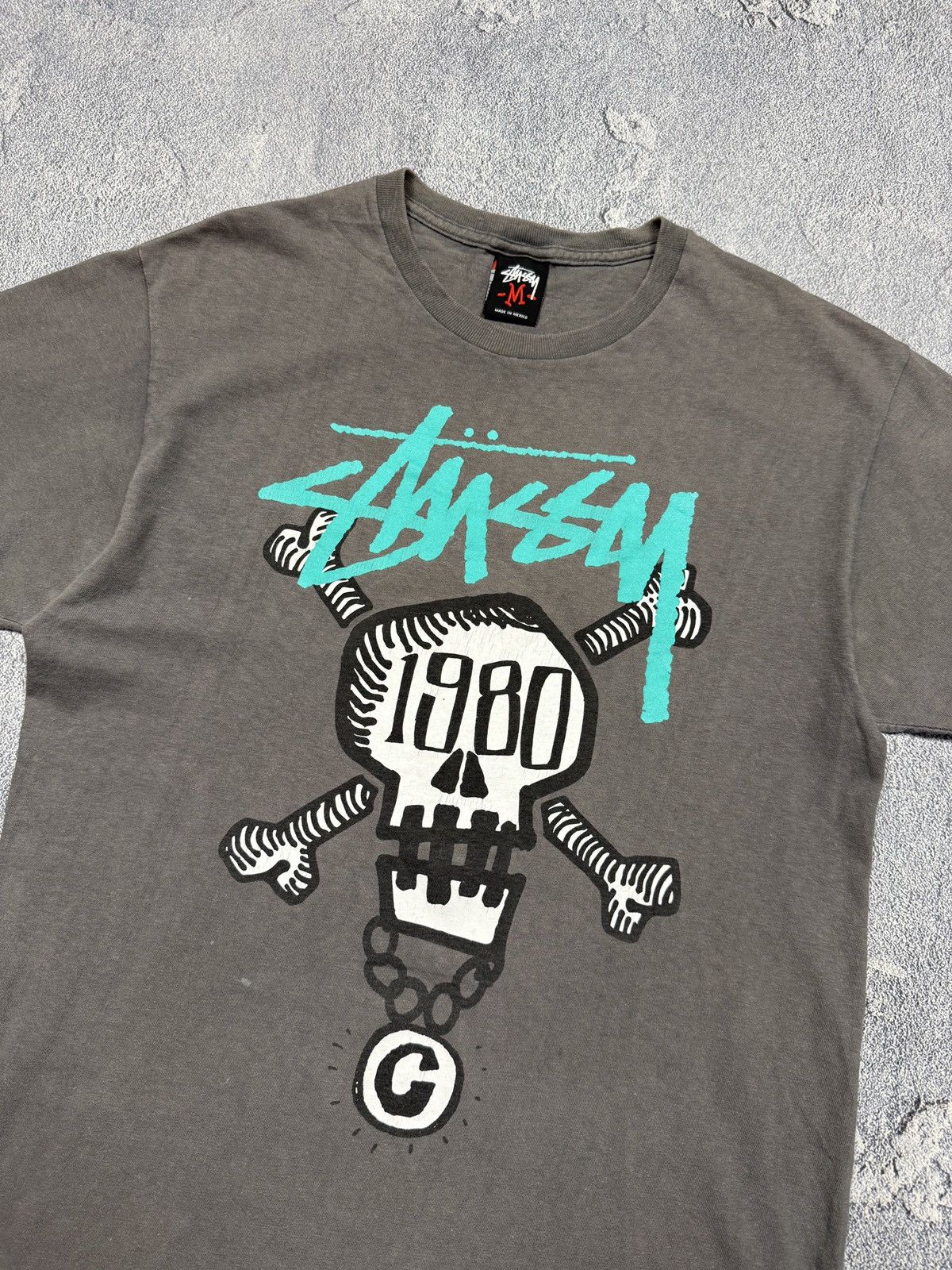 Stussy Stussy Skull & Bones Tee Black M Size US M / EU 48-50 / 2 - 3 Thumbnail