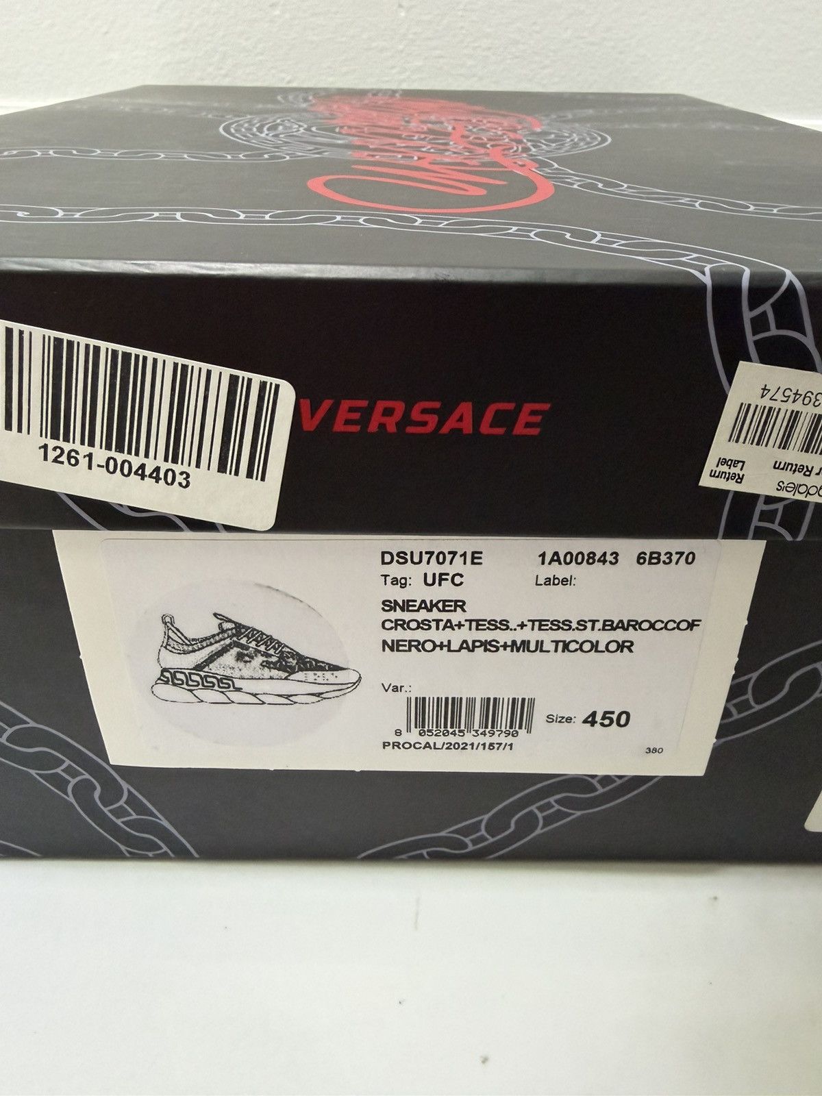 Versace Versace Chain Reaction Blue Barq Sneakers Size 45 Brand New Size US 12 / EU 45 - 12 Thumbnail