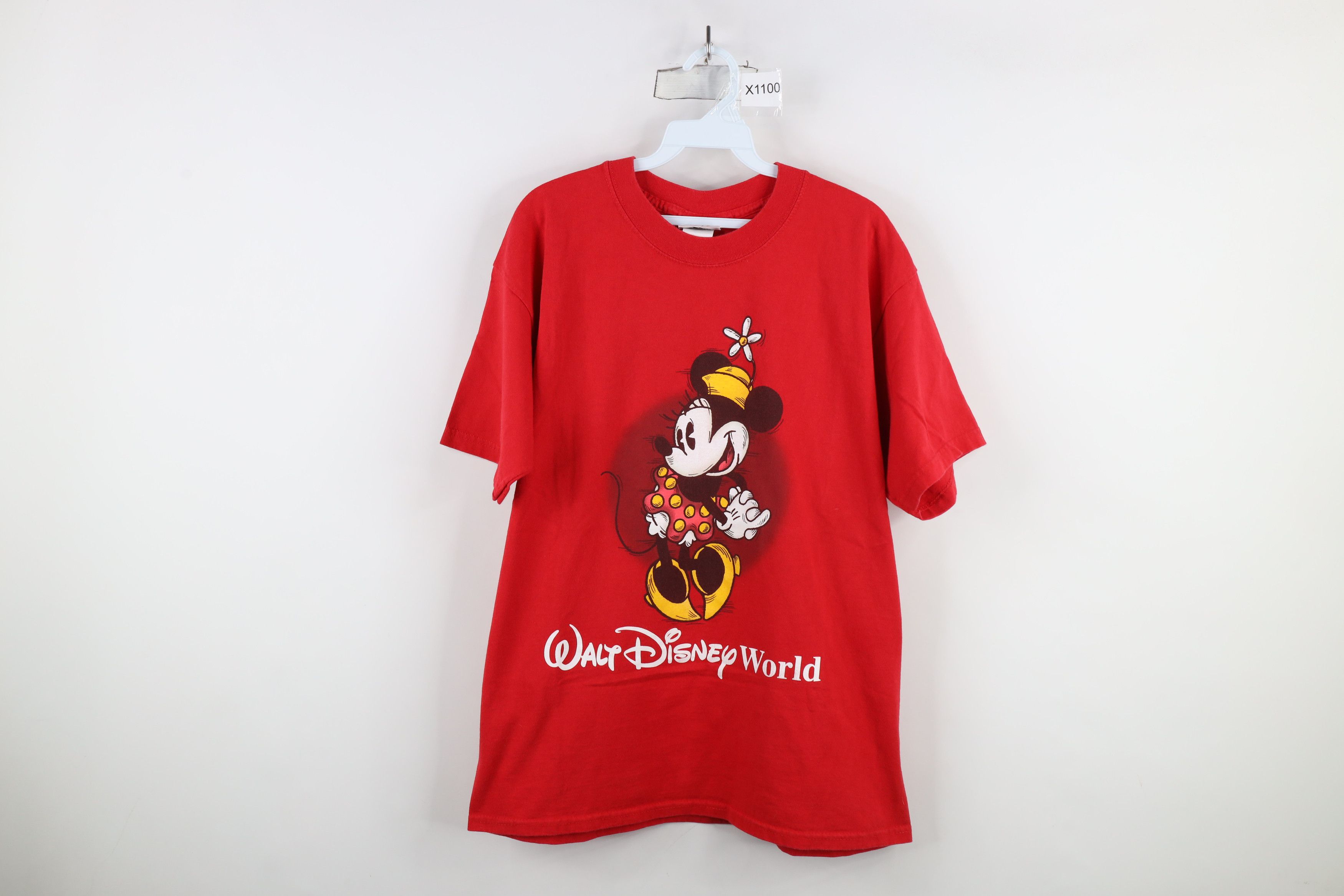 Disney × Vintage Vintage 90s Walt Disney World Spell Minnie Mouse T-Shirt Red Size M / US 6-8 / IT 42-44 - 1 Thumbnail
