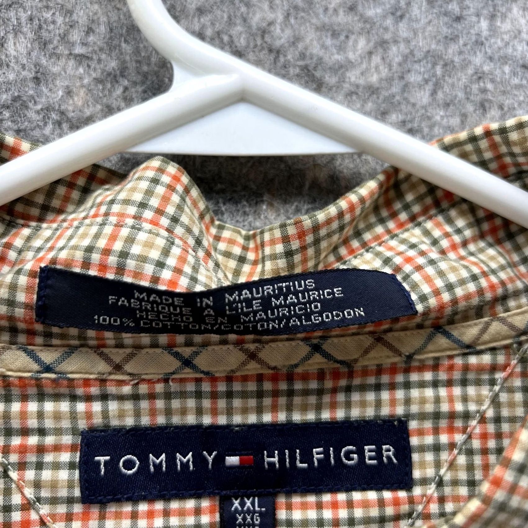 Tommy Hilfiger VINTAGE Tommy Hilfiger Shirt Men XXL Orange Green Button Down Preppy Gingham 90s Shirt Mens XXL Orange Green Button-Down Gingham 90s Size US XXL / EU 58 / 5 - 6 Thumbnail