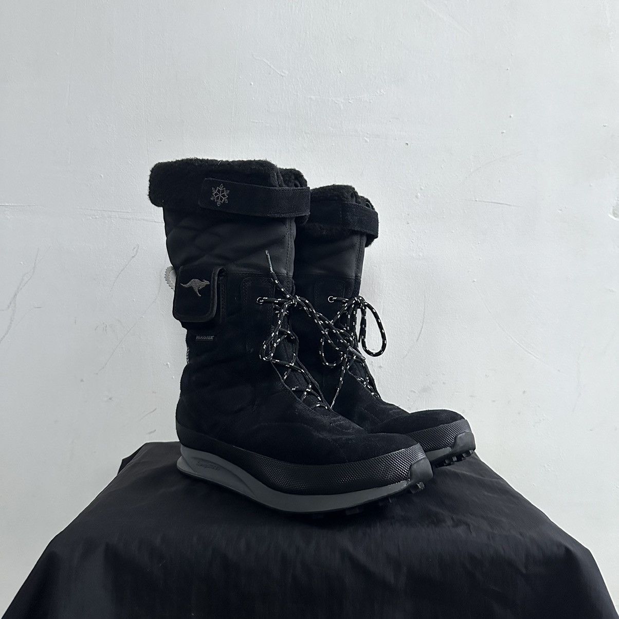 KangaROOS Kangaroos warm snow boxing high black leather boots Size US 10 / IT 40 - 2 Thumbnail