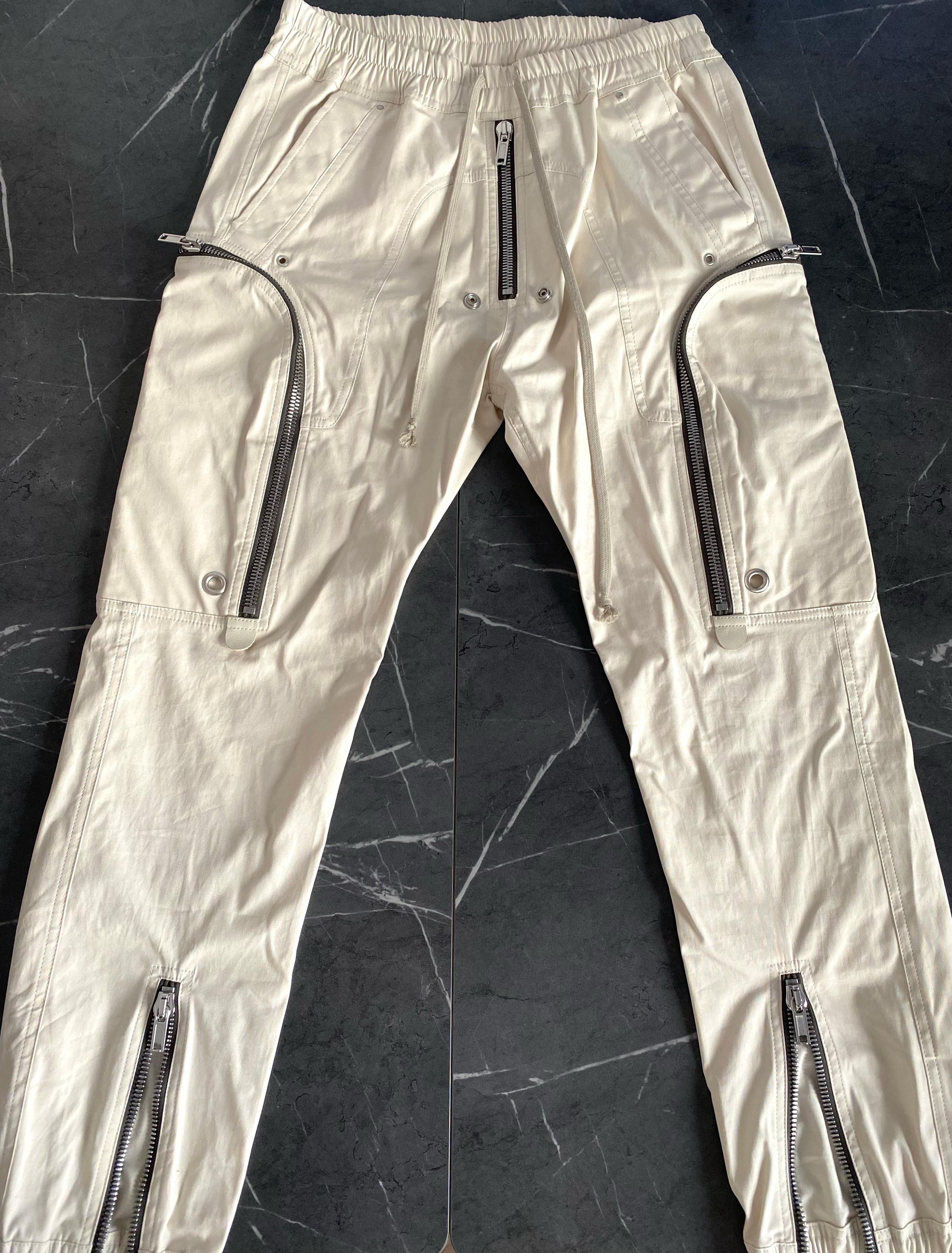 Rick Owens Rick Owens White Bauhaus Cargo Size US 32 / EU 48 - 4 Thumbnail