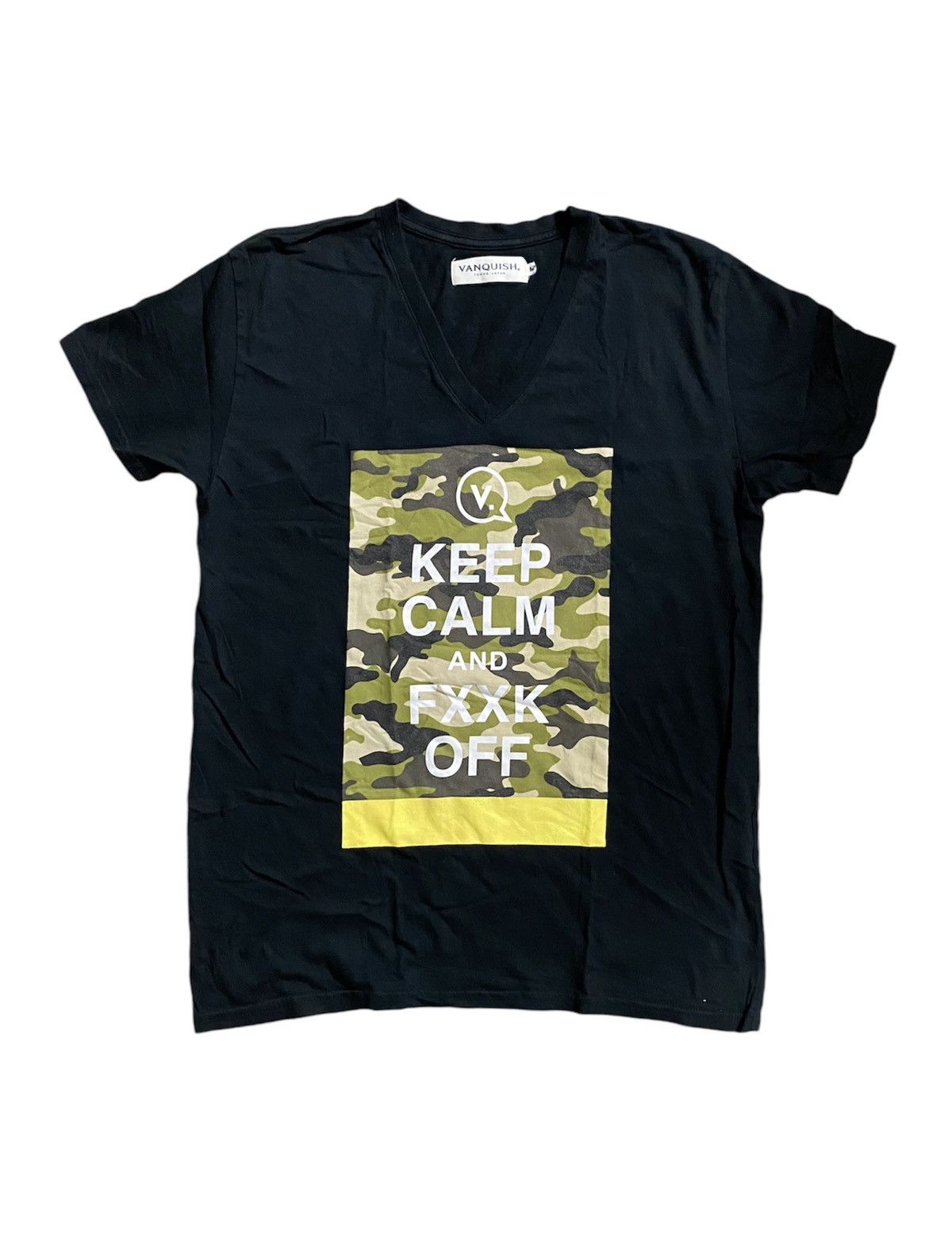Fragment Design × Vanquish Vanquish keep calm and Fxxx off camo tee Size US S / EU 44-46 / 1 - 1 Thumbnail