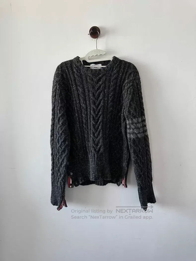 Thom Browne Thom Browne Black Grey Sweater Size US XL / EU 56 / 4 - 1 Thumbnail
