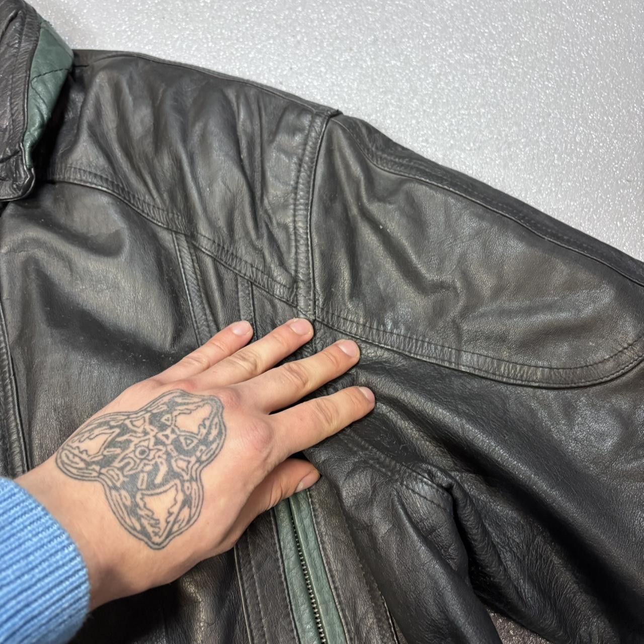 Japanese Brand × Vintage Vintage y2k 90s leather jacket Size US L / EU 52-54 / 3 - 5 Thumbnail