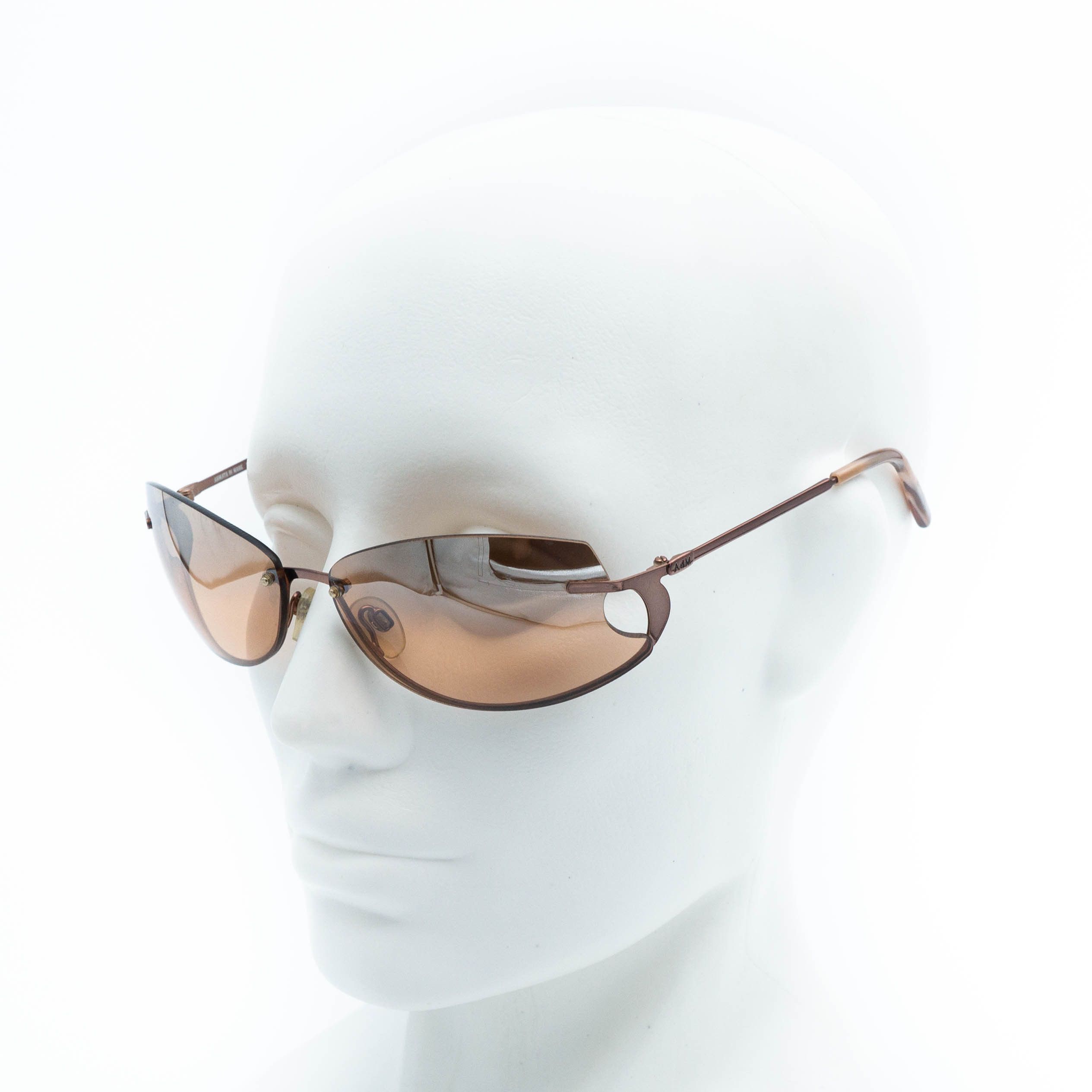 Safilo Armata Di Mare Adm S615 Rimless Brown Sunglasses Size ONE SIZE - 4 Thumbnail