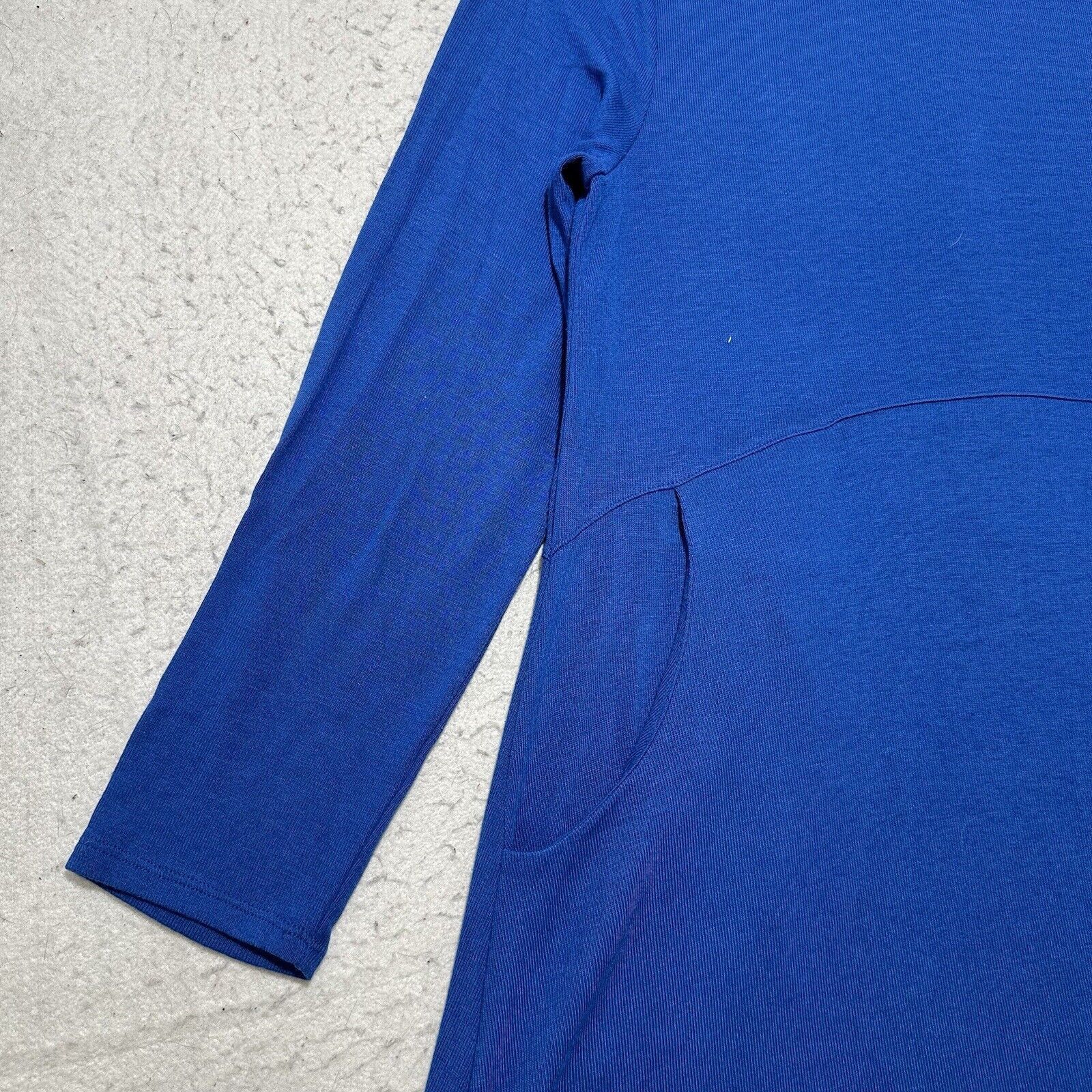 Chicos Chico's Medium A-Line Dress Button Back Long Sleeve Blue Size M / US 6-8 / IT 42-44 - 6 Thumbnail