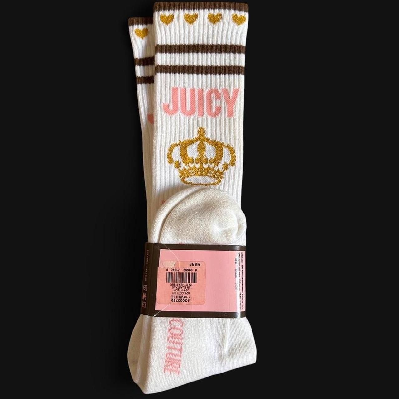 Juicy Couture Rare Juicy Rules Knee High Socks Size ONE SIZE - 2 Thumbnail