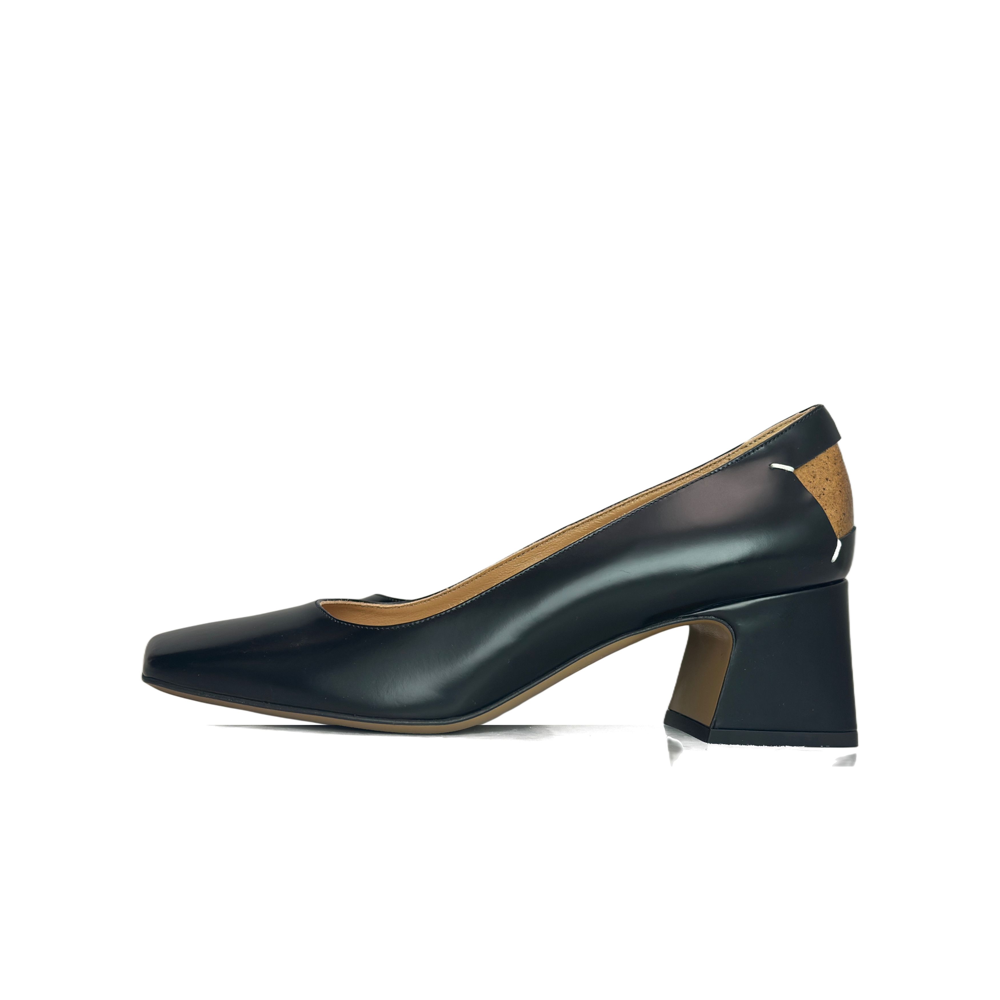 Maison Margiela Maison Margiela Leather Square Toe Block Heels Size 38 Size US 8 / IT 38 - 1 Thumbnail
