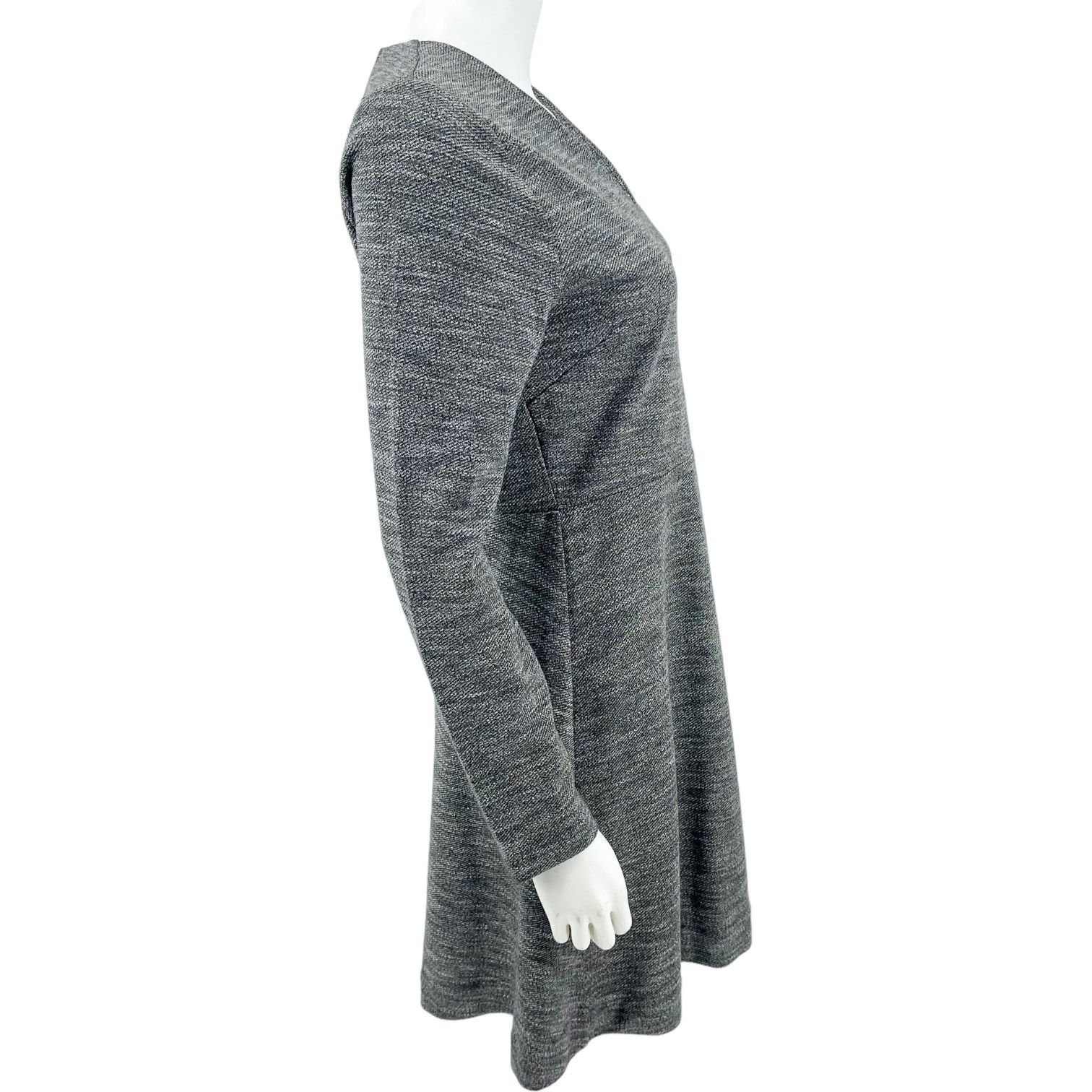 Madewell Madewell Bridgewalk V-Neck Mini Gray Dress Women's Size 10 Size L / US 10 / IT 46 - 9 Thumbnail