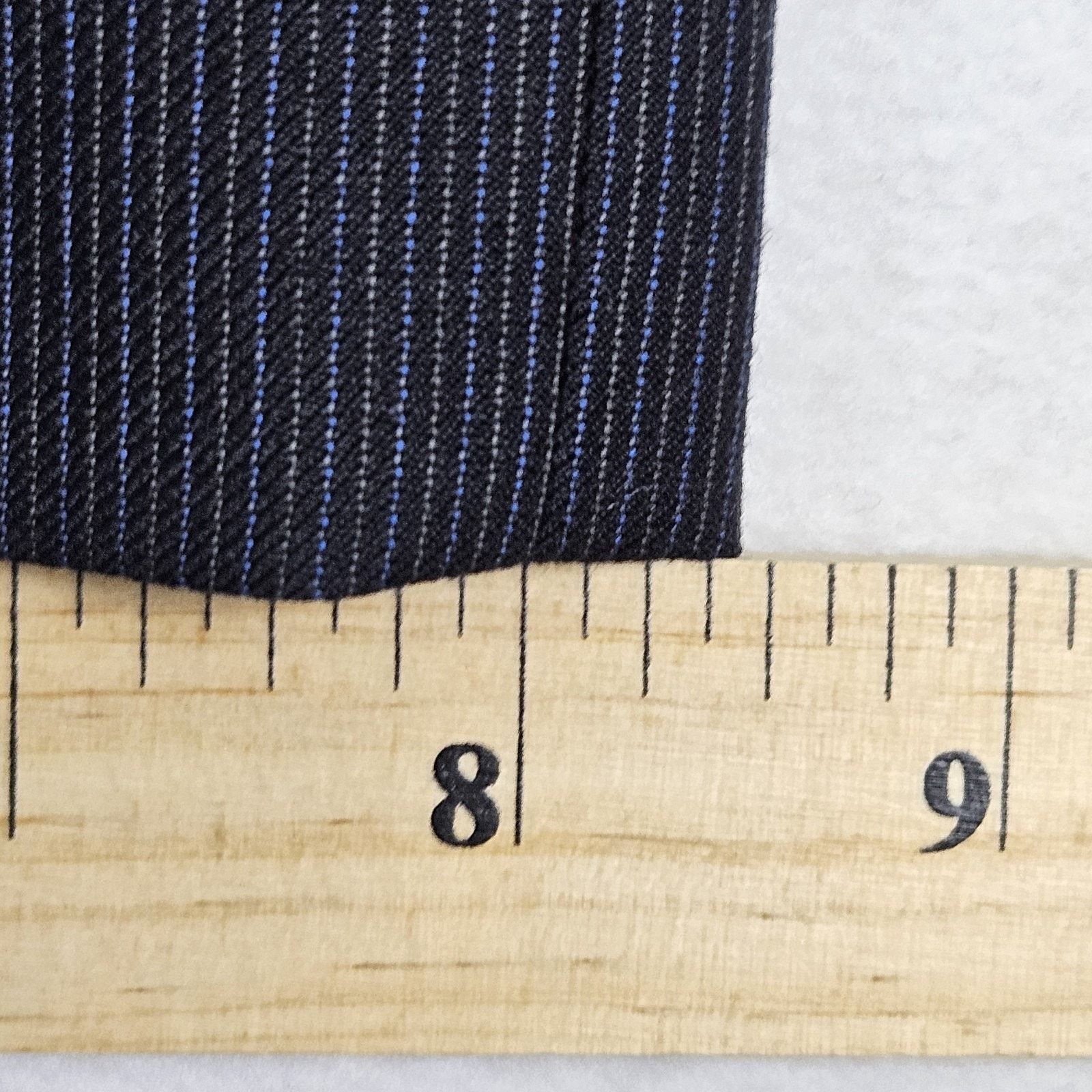 Michael Kors Michael Kors Madison Suit Peak Lapel Micro Stripe Black Set Size 38S - 24 Thumbnail