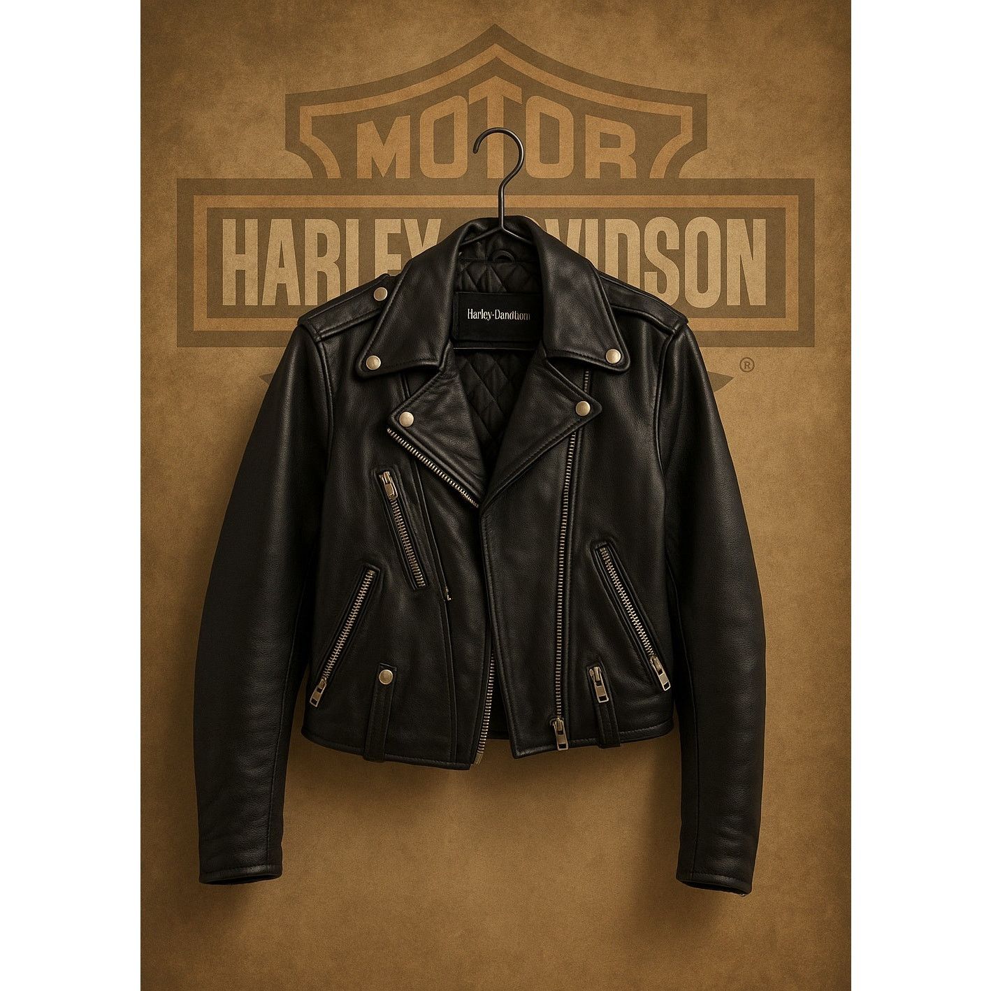 Vintage 1990s Harley-Davidson Women’s Leather Moto Jacket
