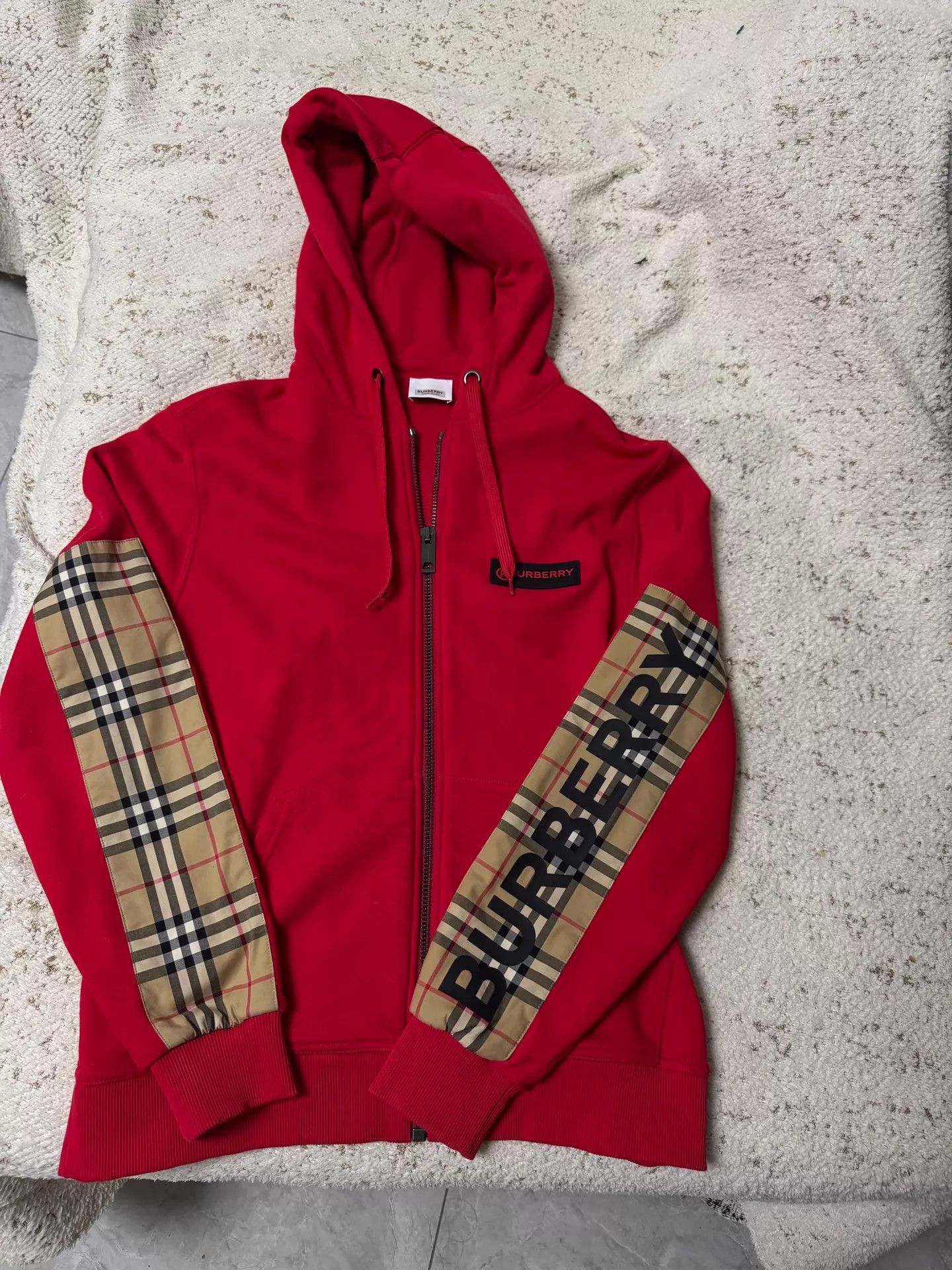 Burberry Burberry Red Jacket 99 New Size S Size S / US 4 / IT 40 - 1 Thumbnail