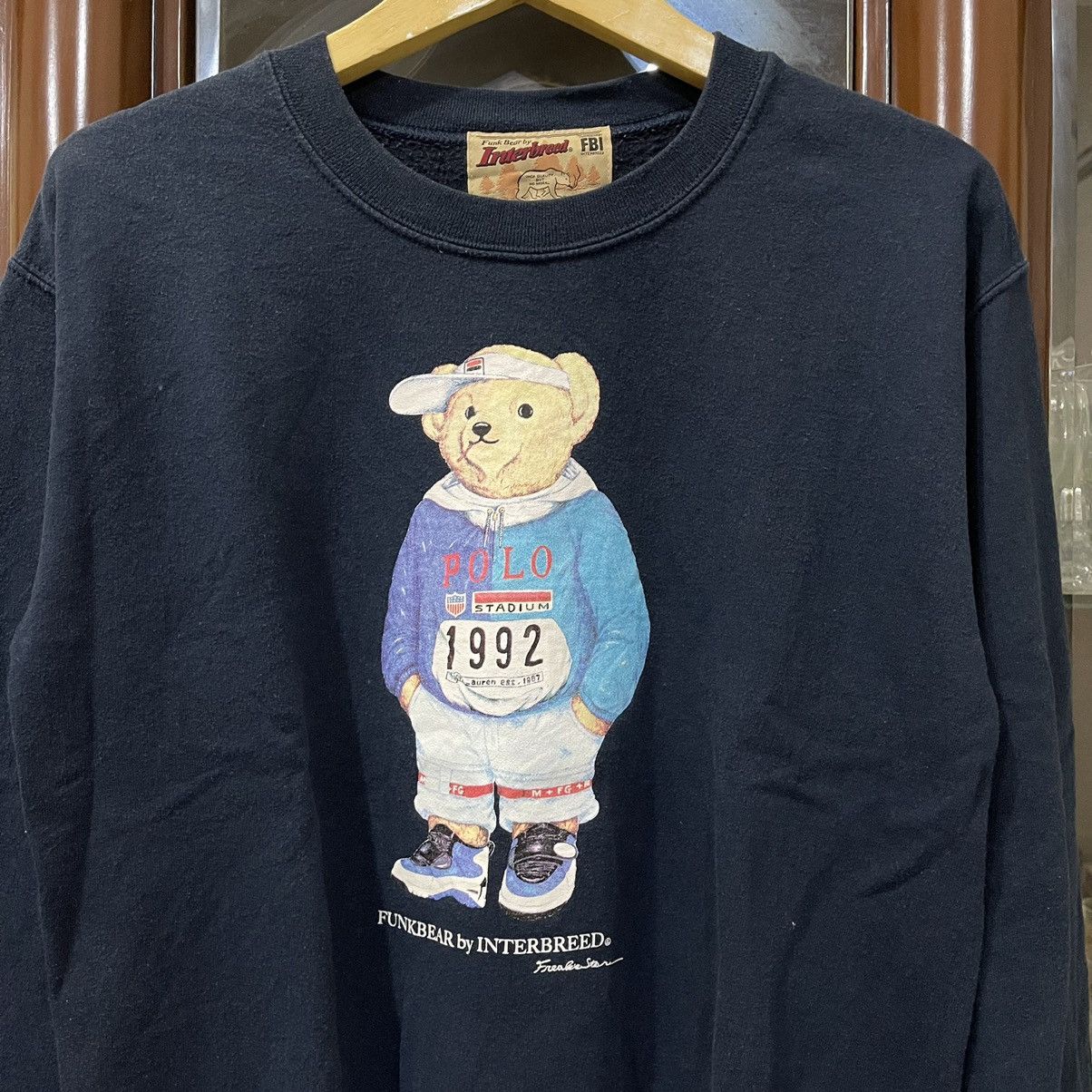 Japanese Brand × Vintage Interbreed polo stadium funkbear Size US S / EU 44-46 / 1 - 2 Thumbnail