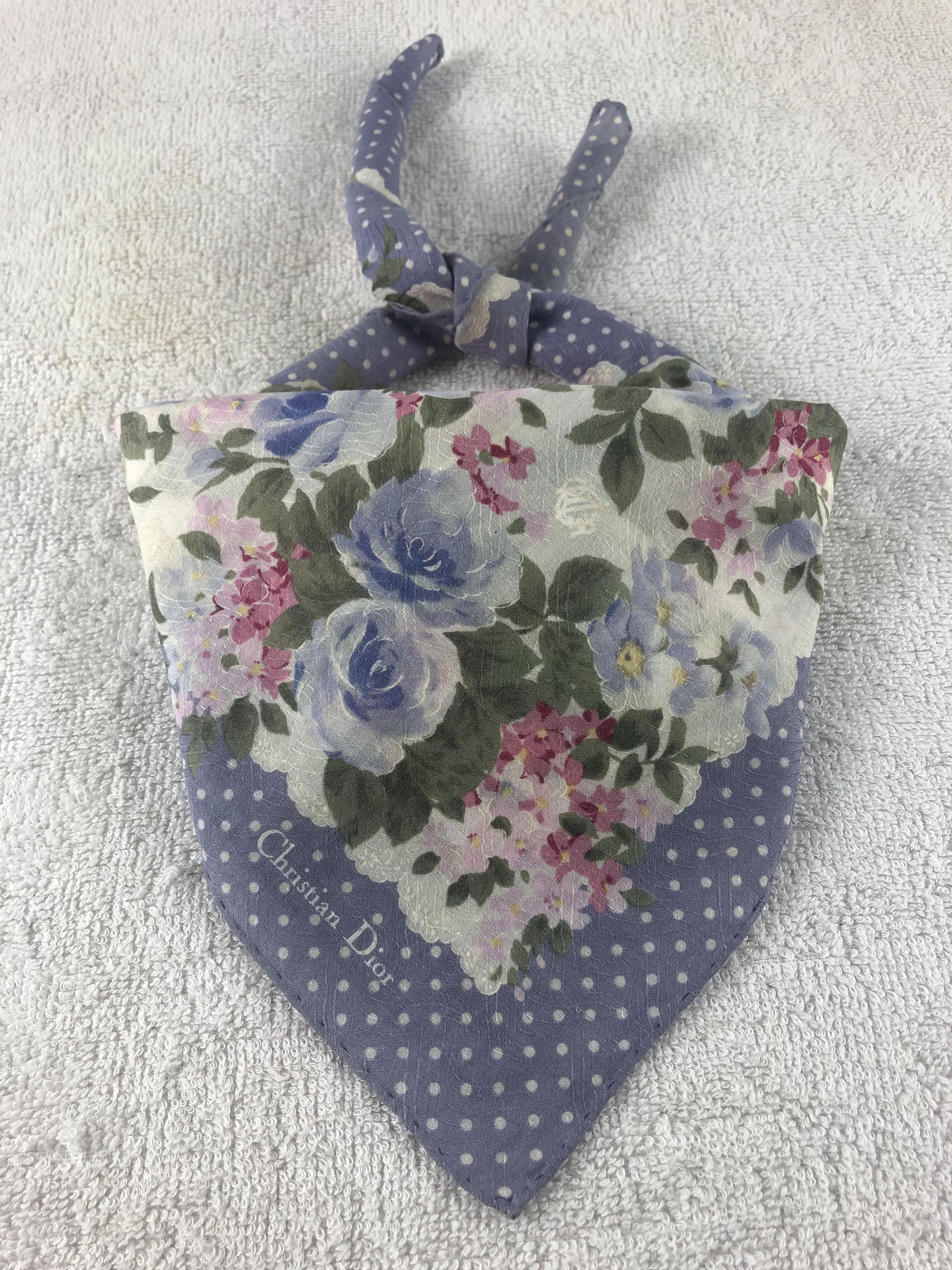 Vintage Christian Dior Handkerchief / Bandana / Neckerchief Size ONE SIZE - 2 Thumbnail