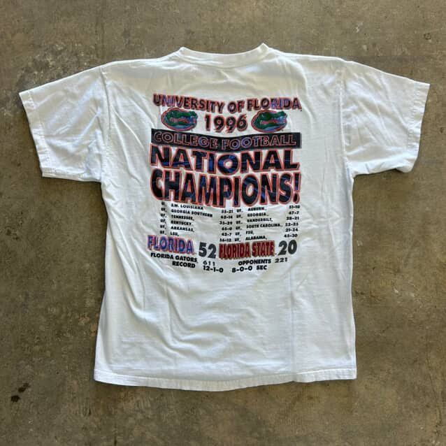 Vintage Vintage Florida Gators Championship Tee Size US XL / EU 56 / 4 - 2 Thumbnail
