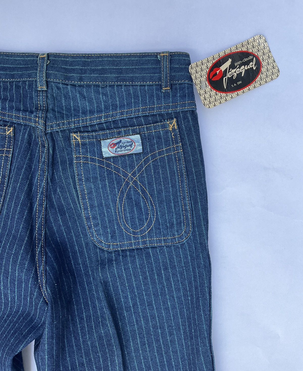 Vintage Vintage Jézékiel striped jeans Size 26" / US 2 / IT 38 - 11 Thumbnail