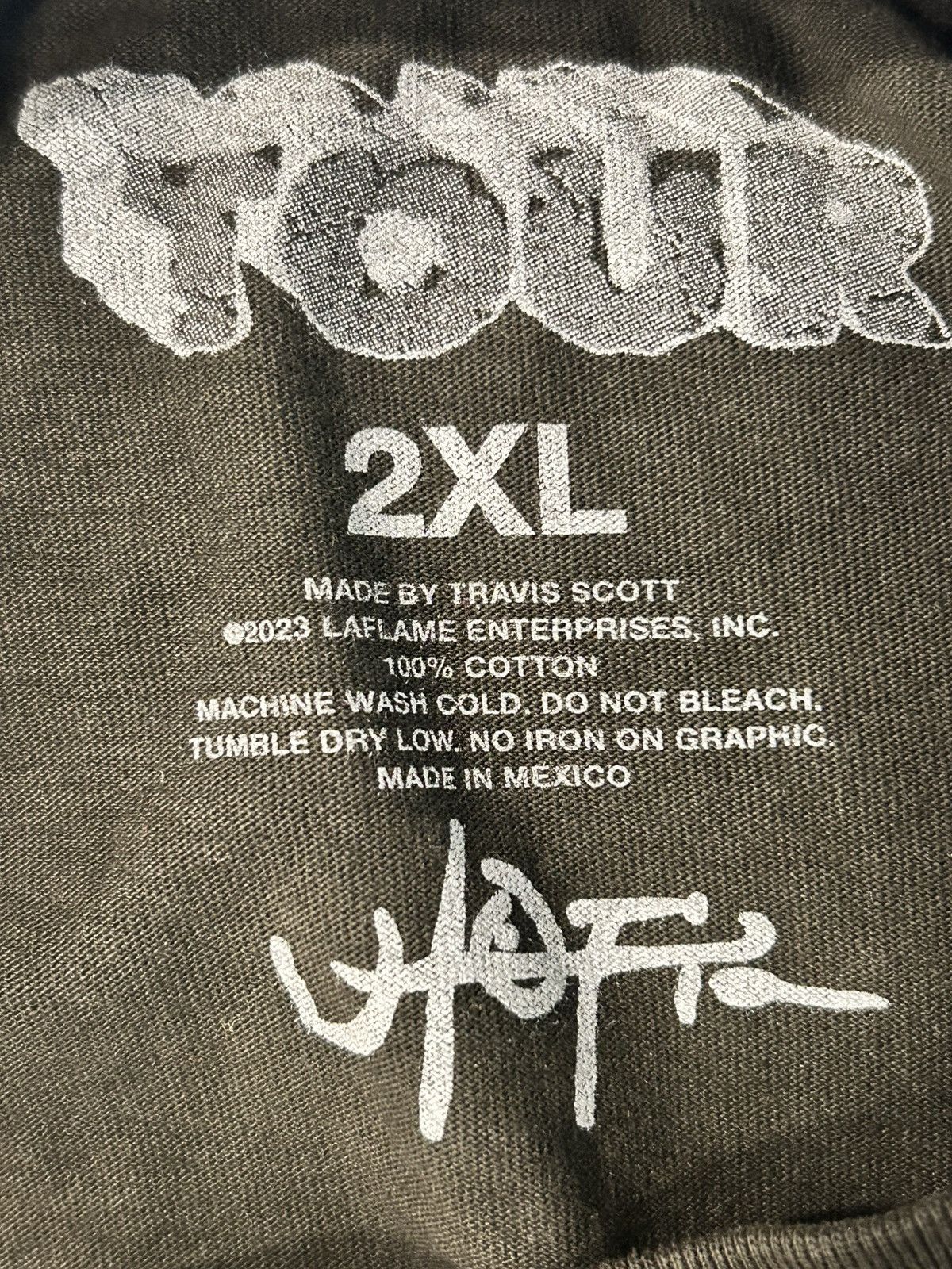 Travis Scott Travis Scott “I Saw With My Eyes” Dallas Tee Size US XXL / EU 58 / 5 - 3 Thumbnail
