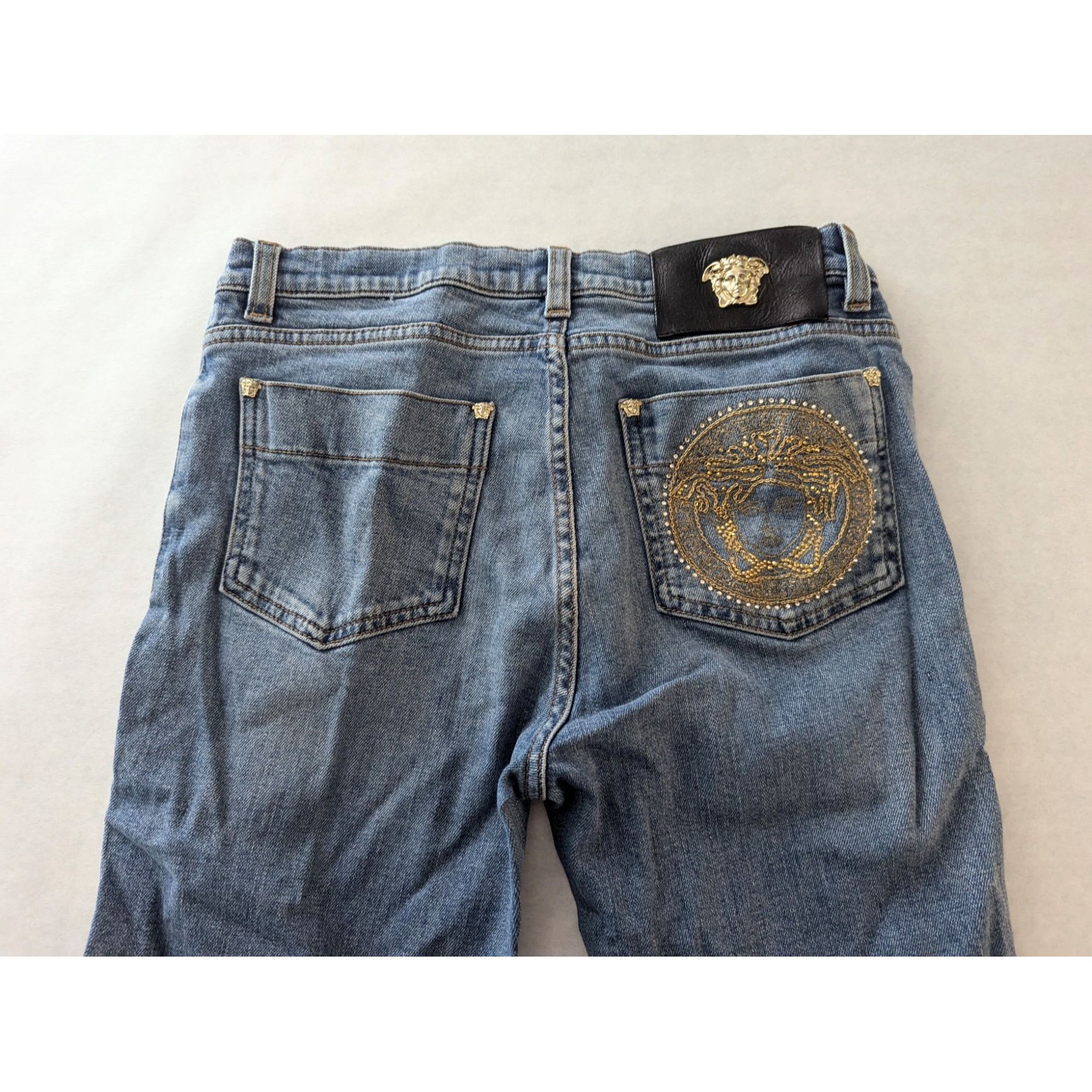 Versace Versace Women's Embroidered Jeans 28 Authentic Made In Italy Size 28" / US 6 / IT 42 - 21 Thumbnail