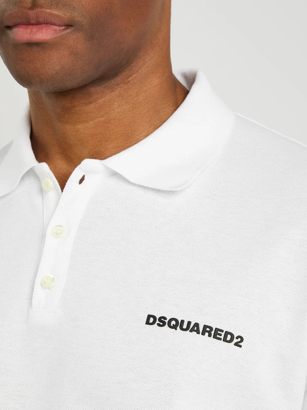 Dsquared2 o1mle0126 Regular Polo Shirt in White Size US XL / EU 56 / 4 - 4 Thumbnail