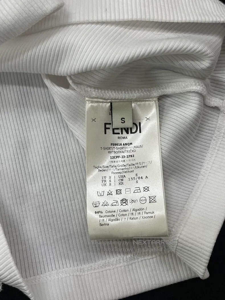 Fendi Fendi White Letter Logo Knit Long Sleeve Underwear Size S / US 4 / IT 40 - 5 Thumbnail