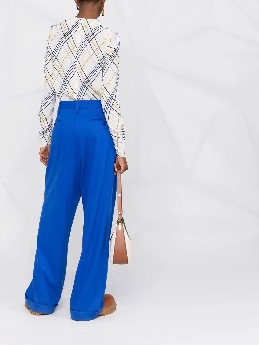 Marni o1y1125 Casual Pant in Bright Blue Size 26" / US 2 / IT 38 - 4 Thumbnail