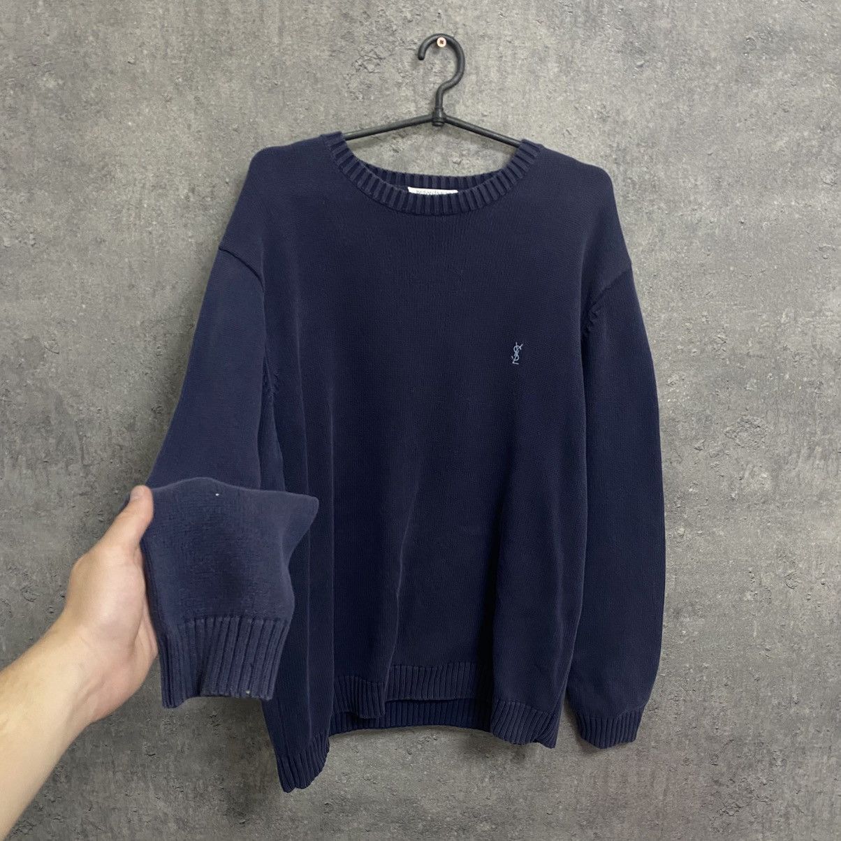 Yves Saint Laurent Vintage Yves Saint Laurent Sweater Knit YSL Sweatshirt Size US L / EU 52-54 / 3 - 2 Thumbnail