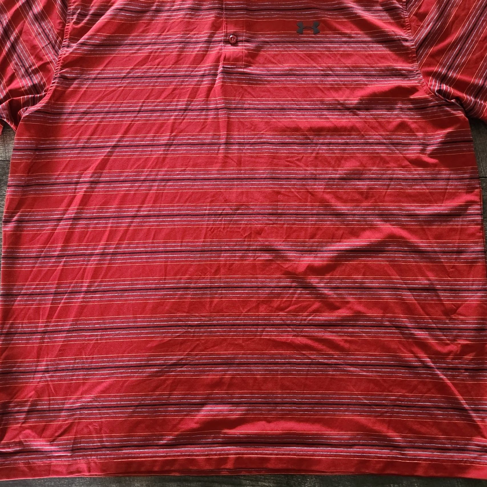 Under Armour Under Armour Polo Shirt Mens 3XL Red Striped Performance Loose Fit Golf Polo Shirt Mens 3XL Red Striped Performance Loose Fit Golf Size US XXL / EU 58 / 5 - 2 Thumbnail