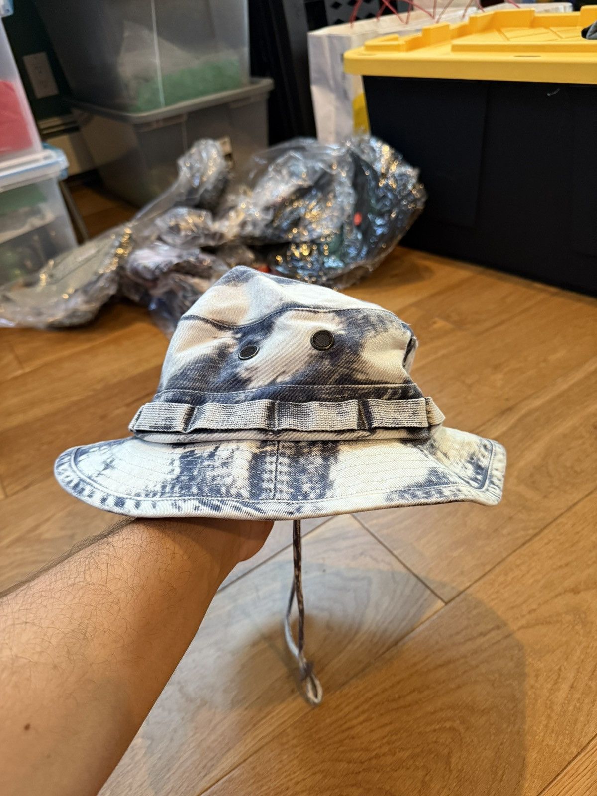 Supreme Supreme Bleached Chino Boonie “Navy” Size ONE SIZE - 3 Thumbnail