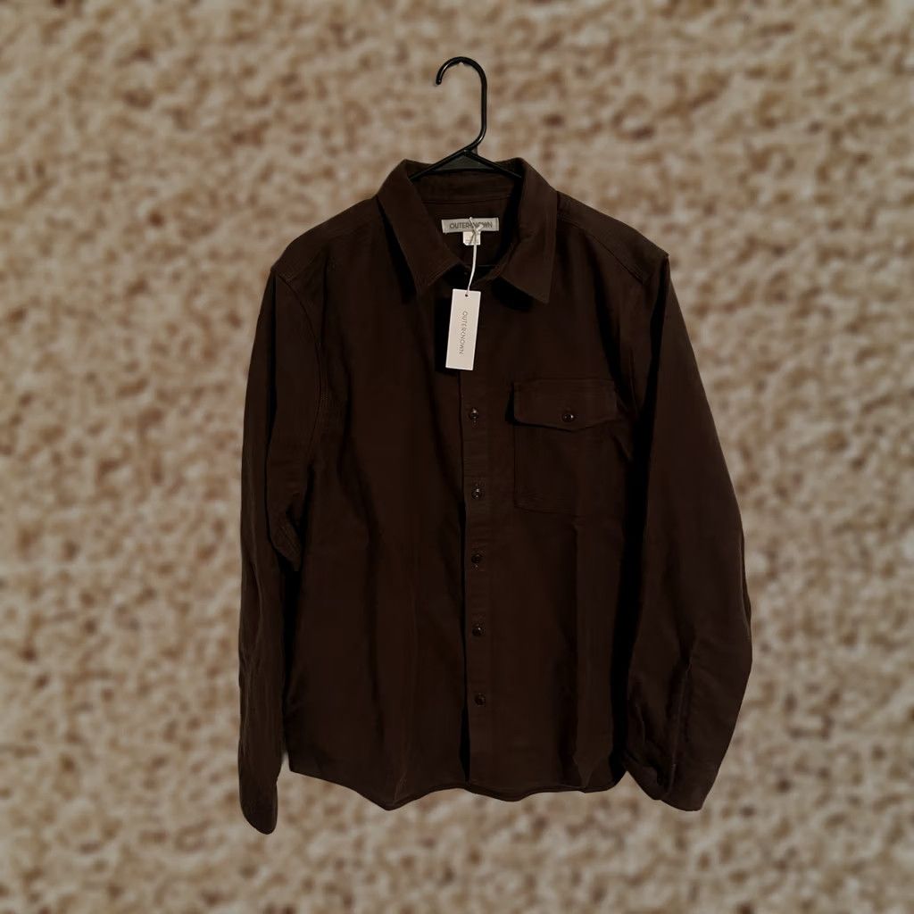 Outerknown Outerknown Terra Nova Moleskin Shirt Brown Chamois Flannel - Mens Large - New Size US L / EU 52-54 / 3 - 1 Thumbnail
