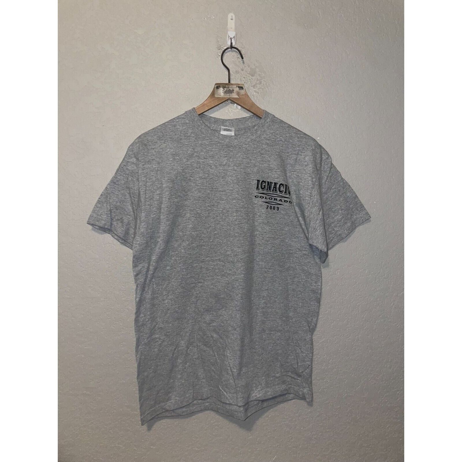 Gildan Ignacio CO Colorado Hog Biker Graphic M Gray Tee 2000s Size US M / EU 48-50 / 2 - 2 Thumbnail
