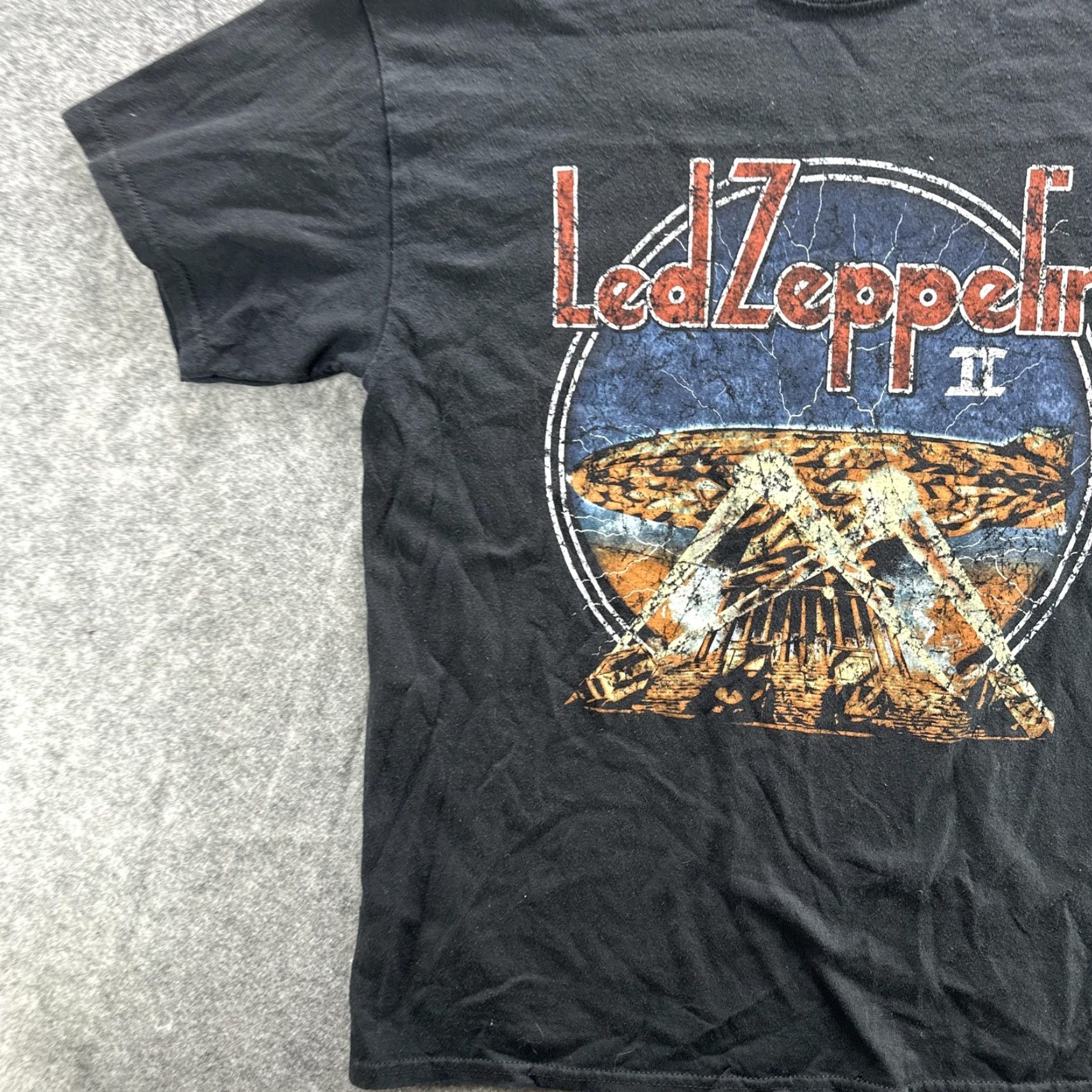 Vintage Led Zeppelin Shirt Medium Black Rock Band Graphic Album Tee Mens Size US M / EU 48-50 / 2 - 4 Thumbnail