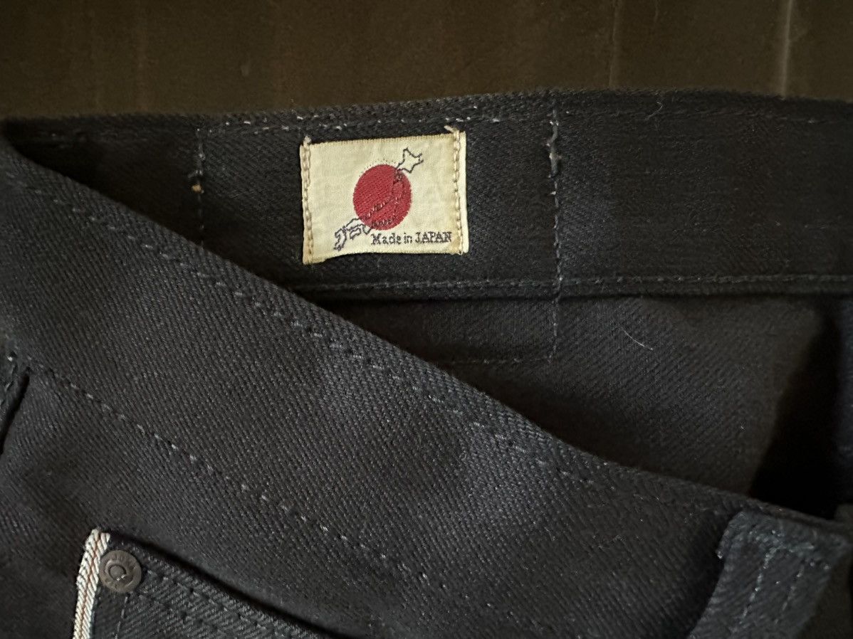 Big John × Japanese Brand Big John M106 Slim Tapered Leg Black Sulfur-Dyed Selvedge Size US 31 - 6 Thumbnail