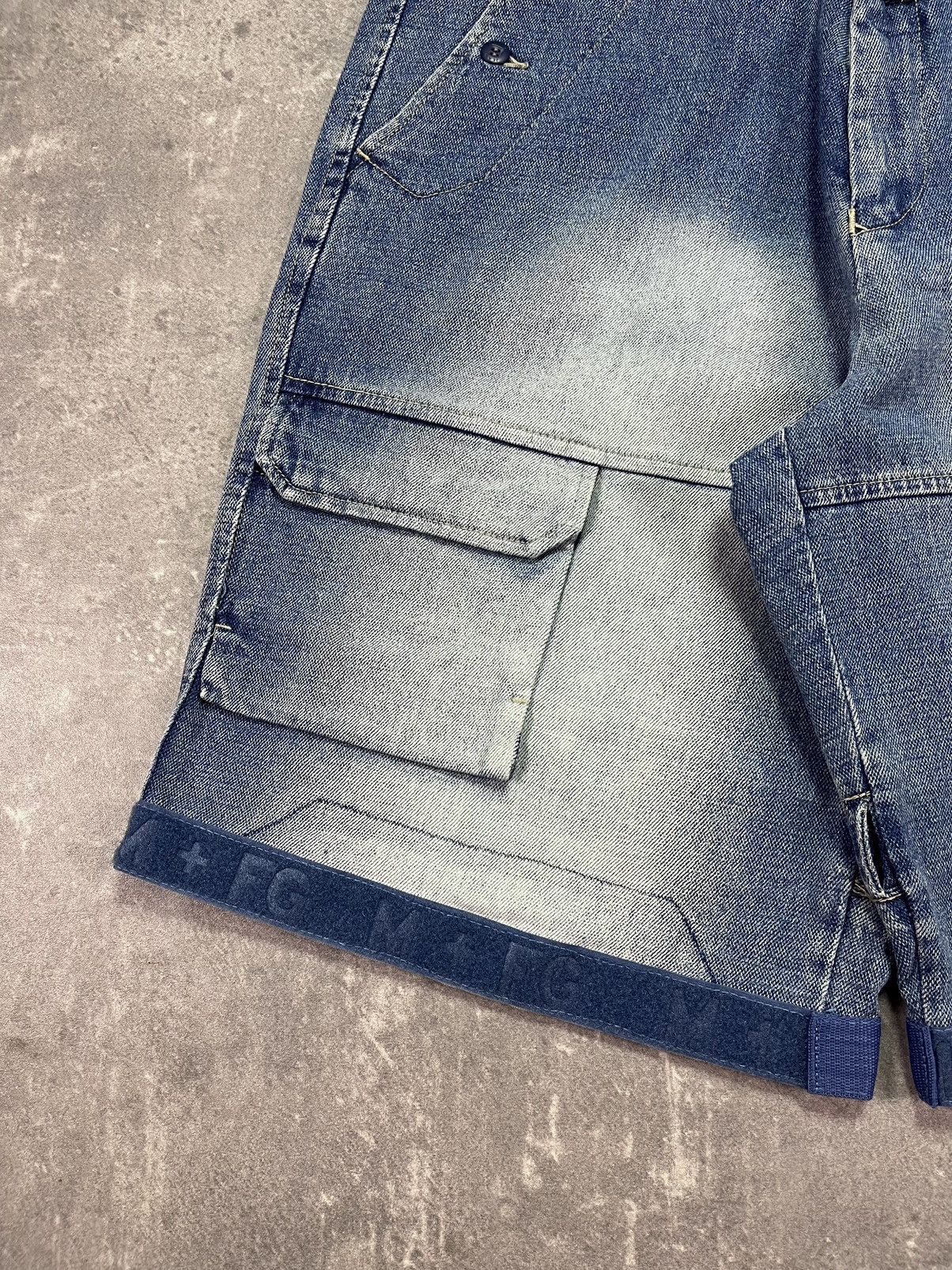 Marithe + Francois Girbaud Marithe + Francois Girbaud Baggy Straps Denim Jorts 34 Size US 34 / EU 50 - 4 Thumbnail
