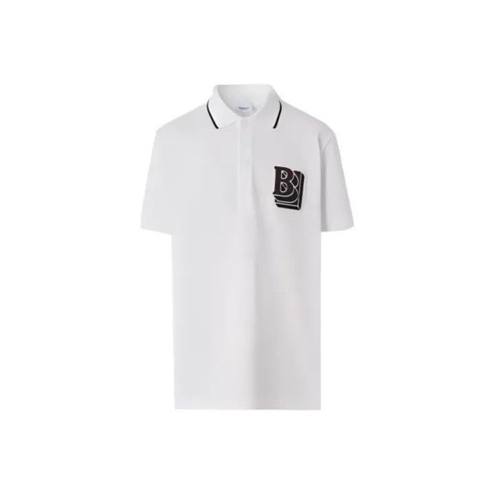 Burberry Burberry Logo Pattern Short Sleeve Polo Shirt Size US S / EU 44-46 / 1 - 1 Thumbnail