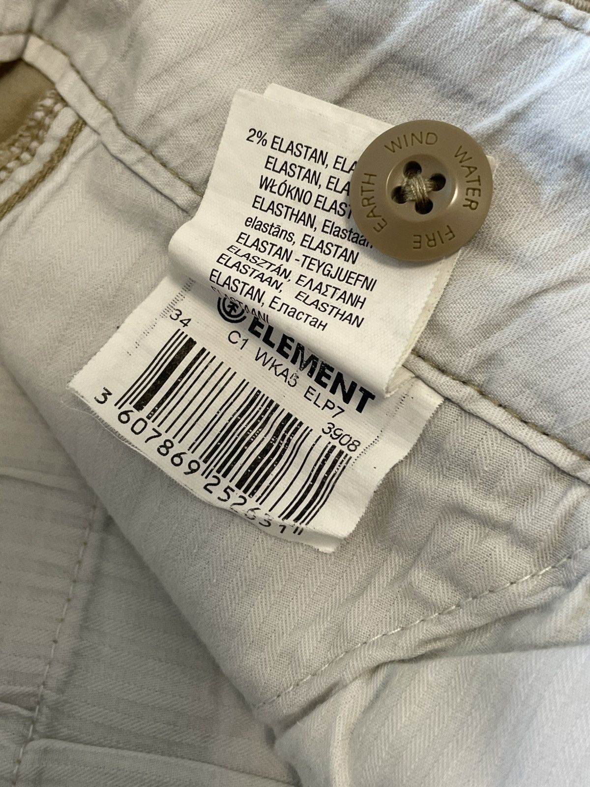 Element Vintage Element Heavy Cotton Cargo Shorts Size US 34 / EU 50 - 6 Thumbnail