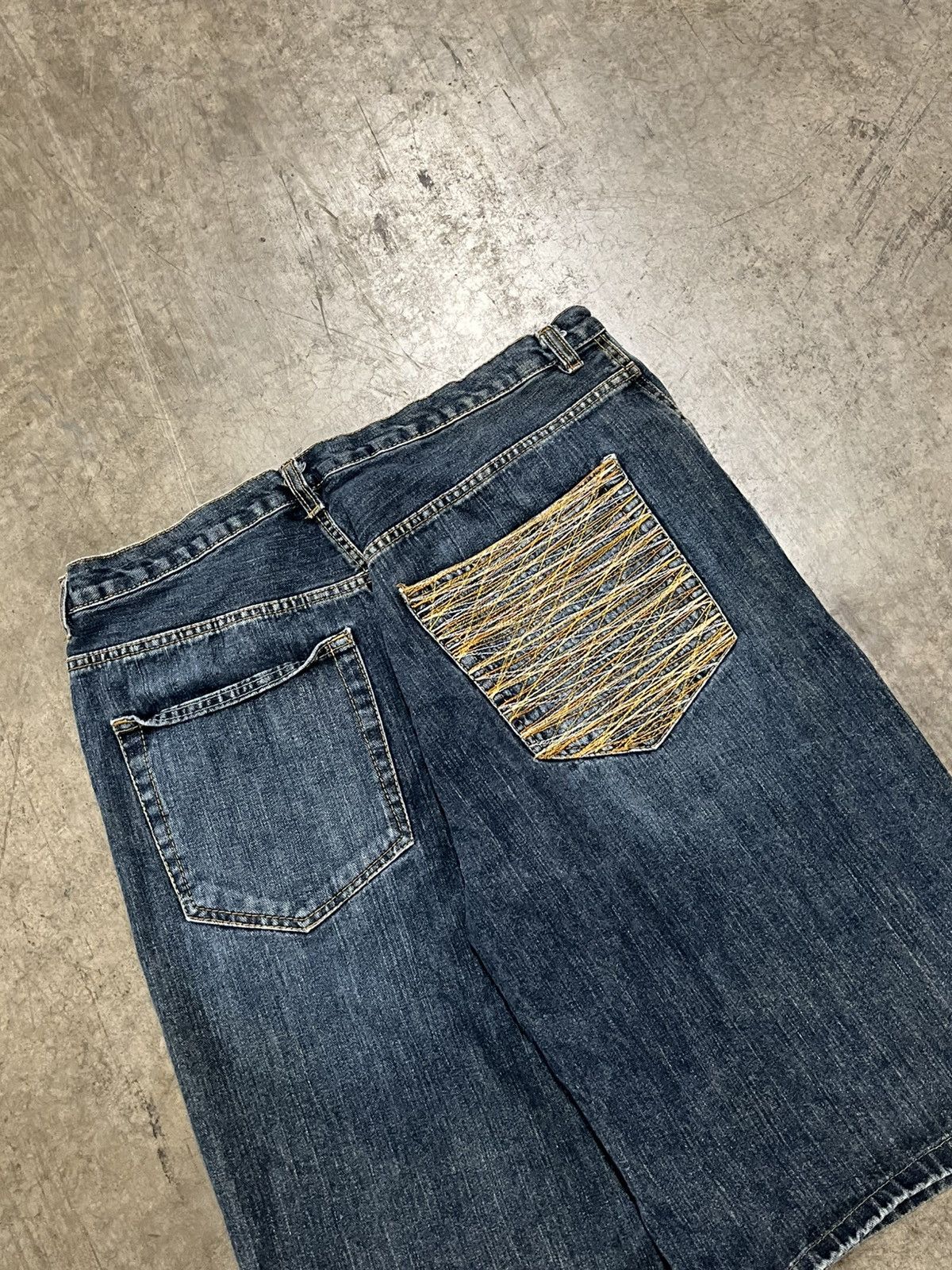 Southpole Y2K baggy fit embroidered jorts skater streetwear hype rare Size US 36 / EU 52 - 4 Thumbnail