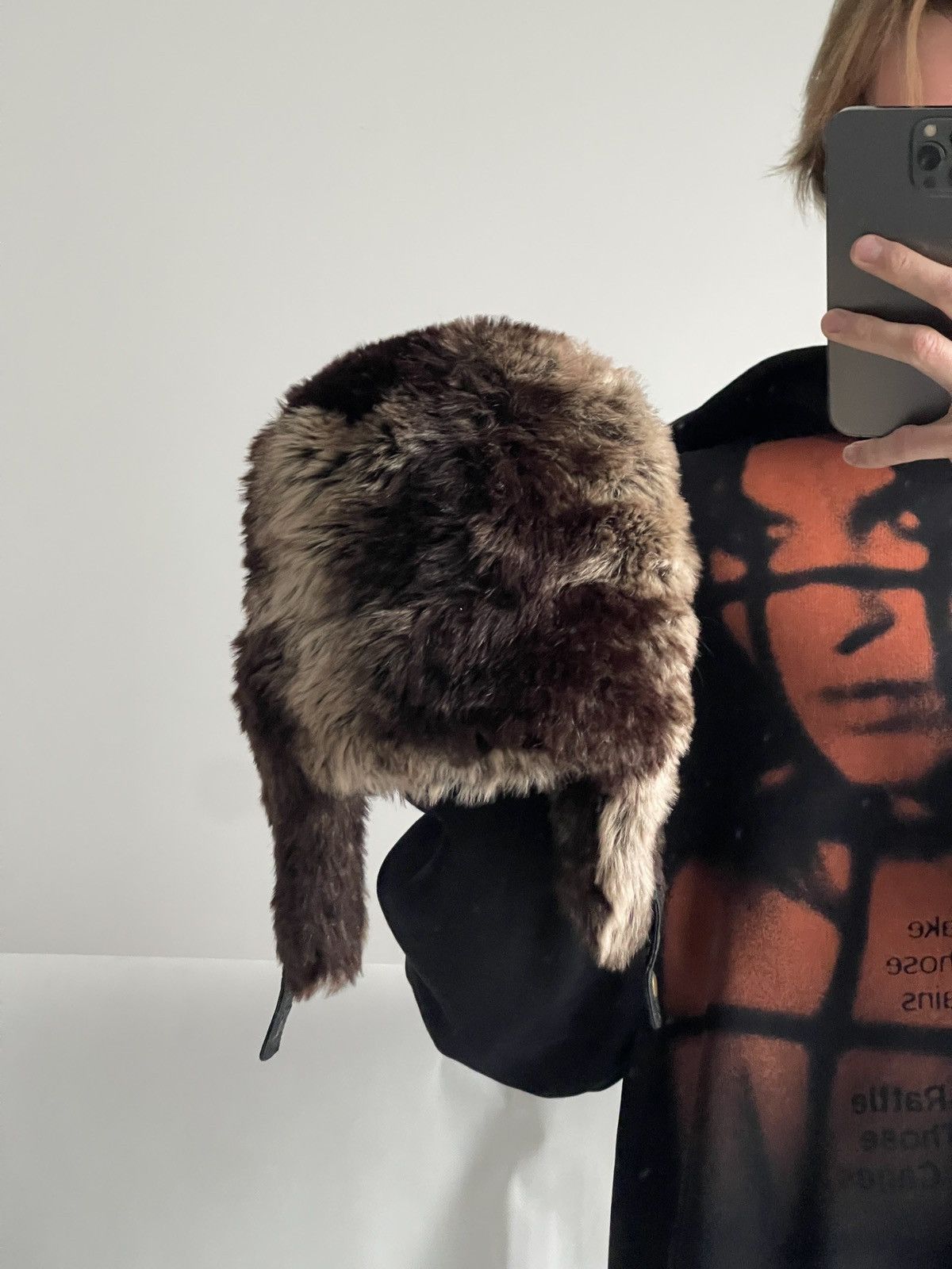Japanese Brand Vintage fuzzy mohair japanese ushanka hat avant garde Size ONE SIZE - 7 Thumbnail