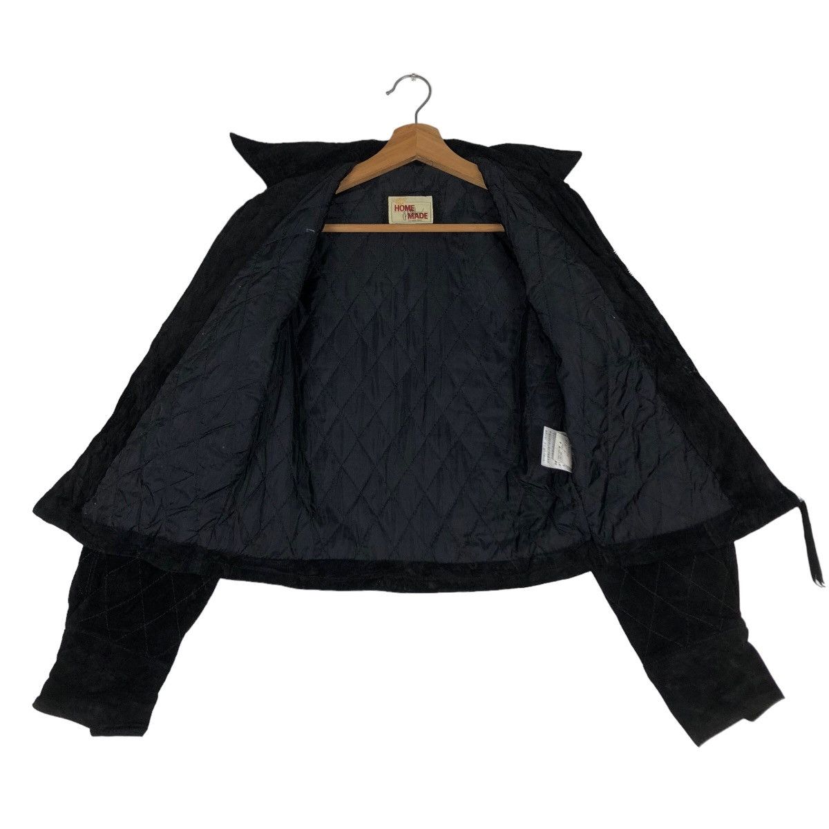 Japanese Brand 🔥Vtg Cropped Leather Jacket Biker Home Made Pelle Pelle Size US M / EU 48-50 / 2 - 11 Thumbnail