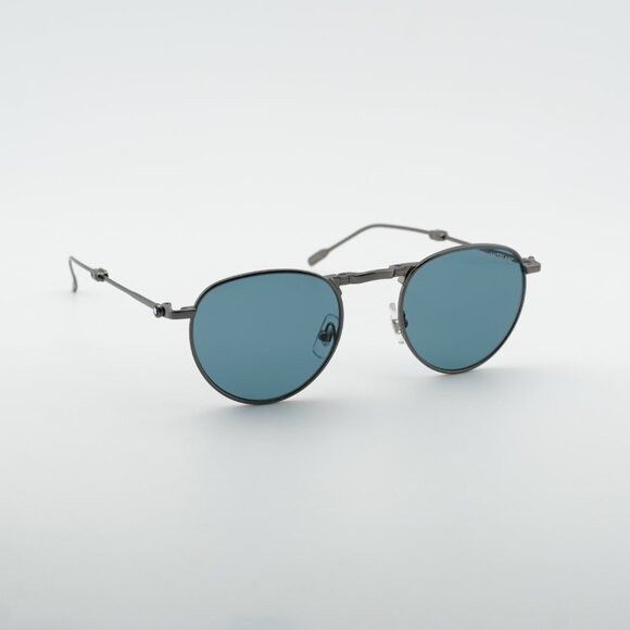Montblanc Montblanc MB0280S 002 Sunglasses Grey Square Frame Size ONE SIZE - 6 Thumbnail