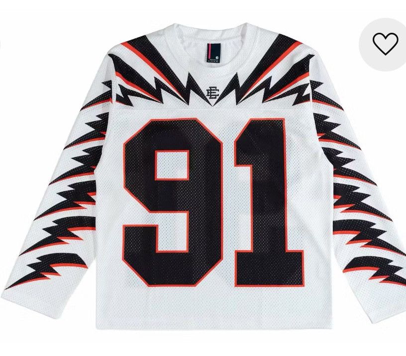 Eric Emanuel Eric Emanuel sport jersey 91 white large Size US L / EU 52-54 / 3 - 1 Thumbnail