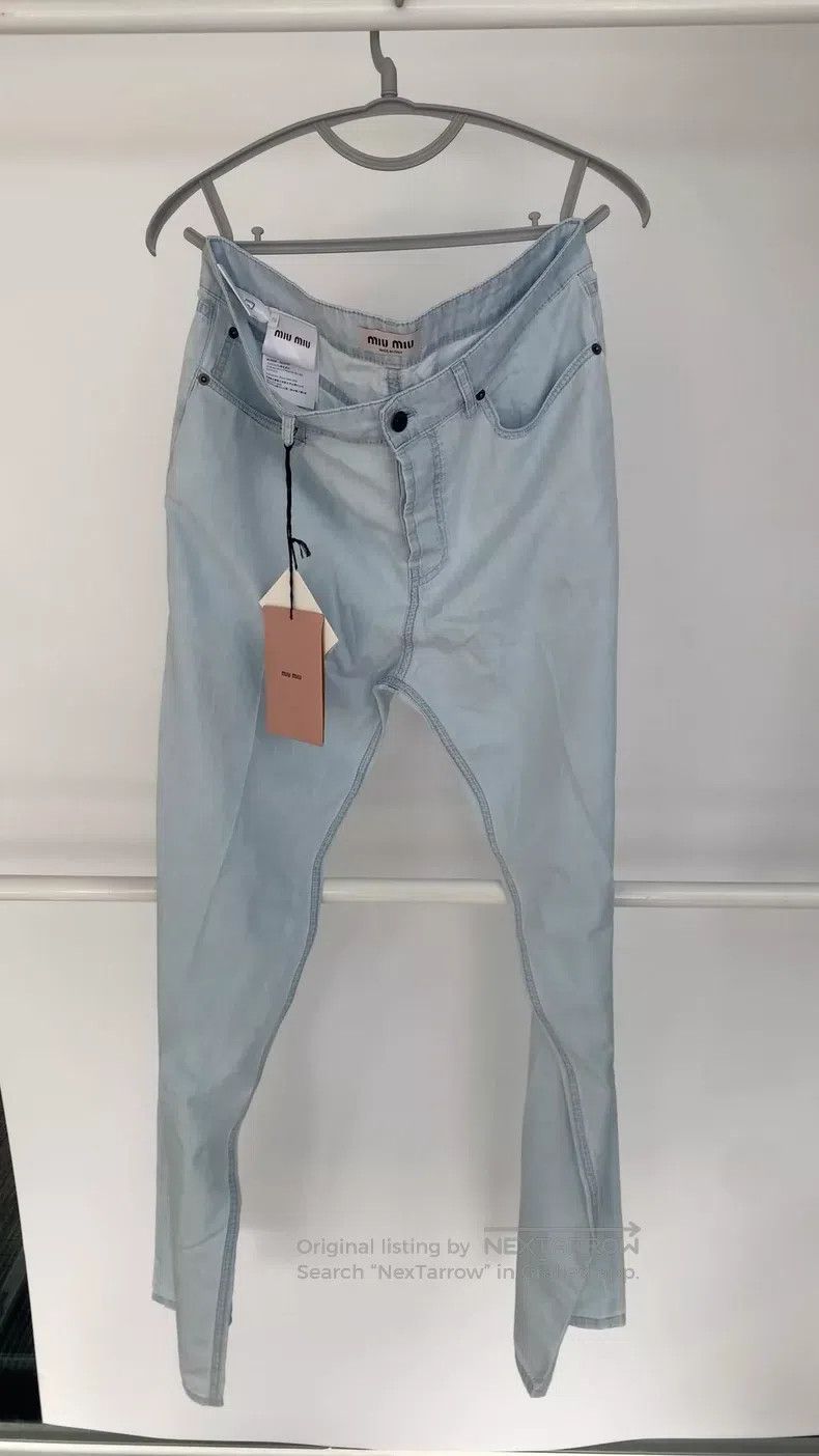 Miu Miu Miu Miu 28 Classic five-bag design light blue jeans Size 27" / US 4 / IT 40 - 6 Thumbnail