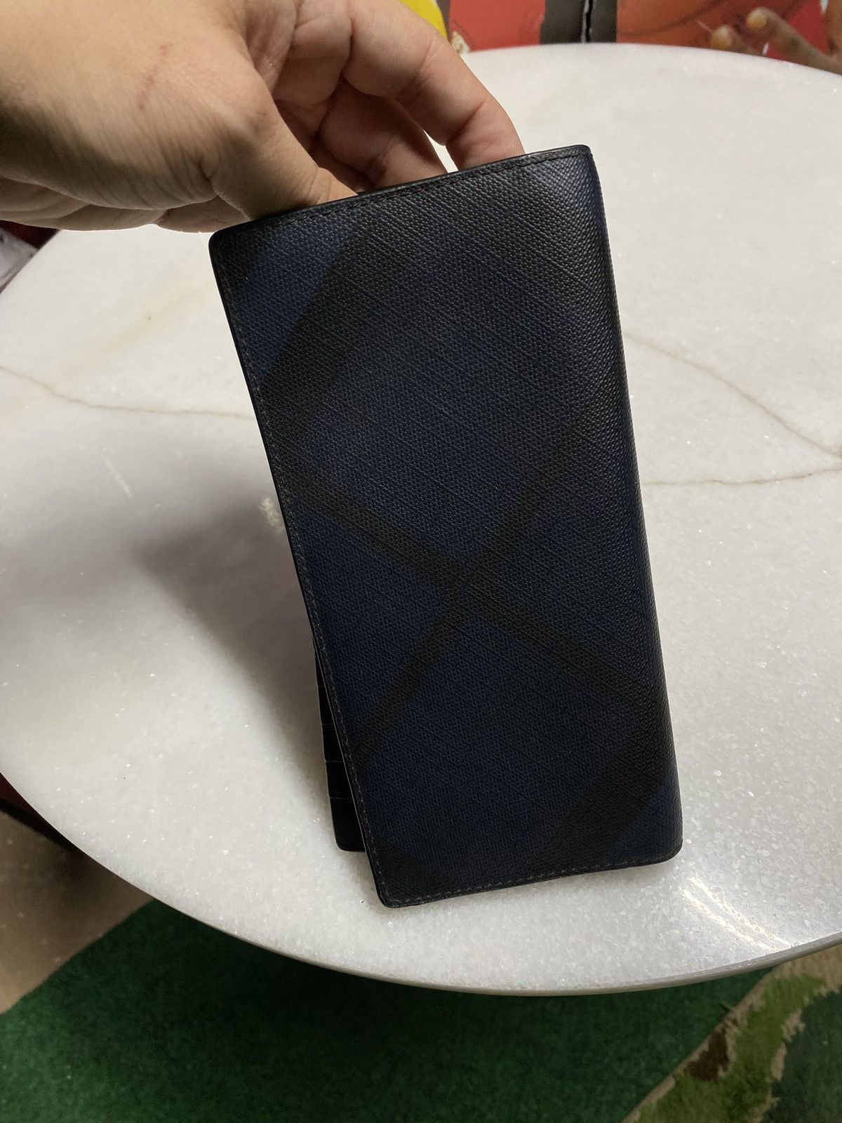 Burberry Burberry Check Long Wallet Navy Women’s Card Holder Size ONE SIZE - 8 Thumbnail