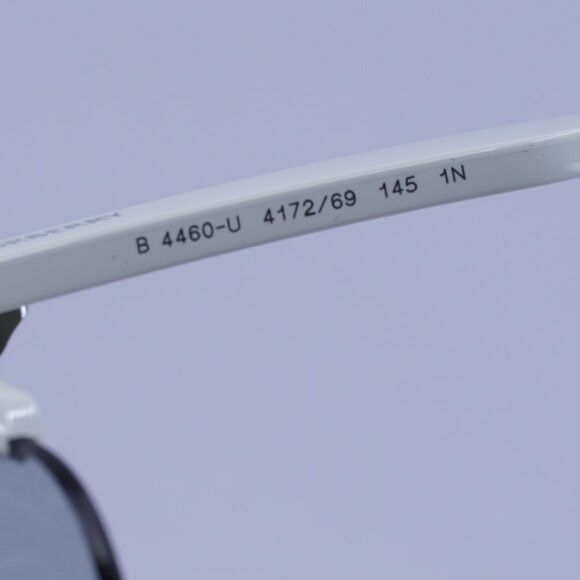 Burberry Burberry BE4460U 4172/69 Sunglasses White Shield Frame Size ONE SIZE - 9 Thumbnail