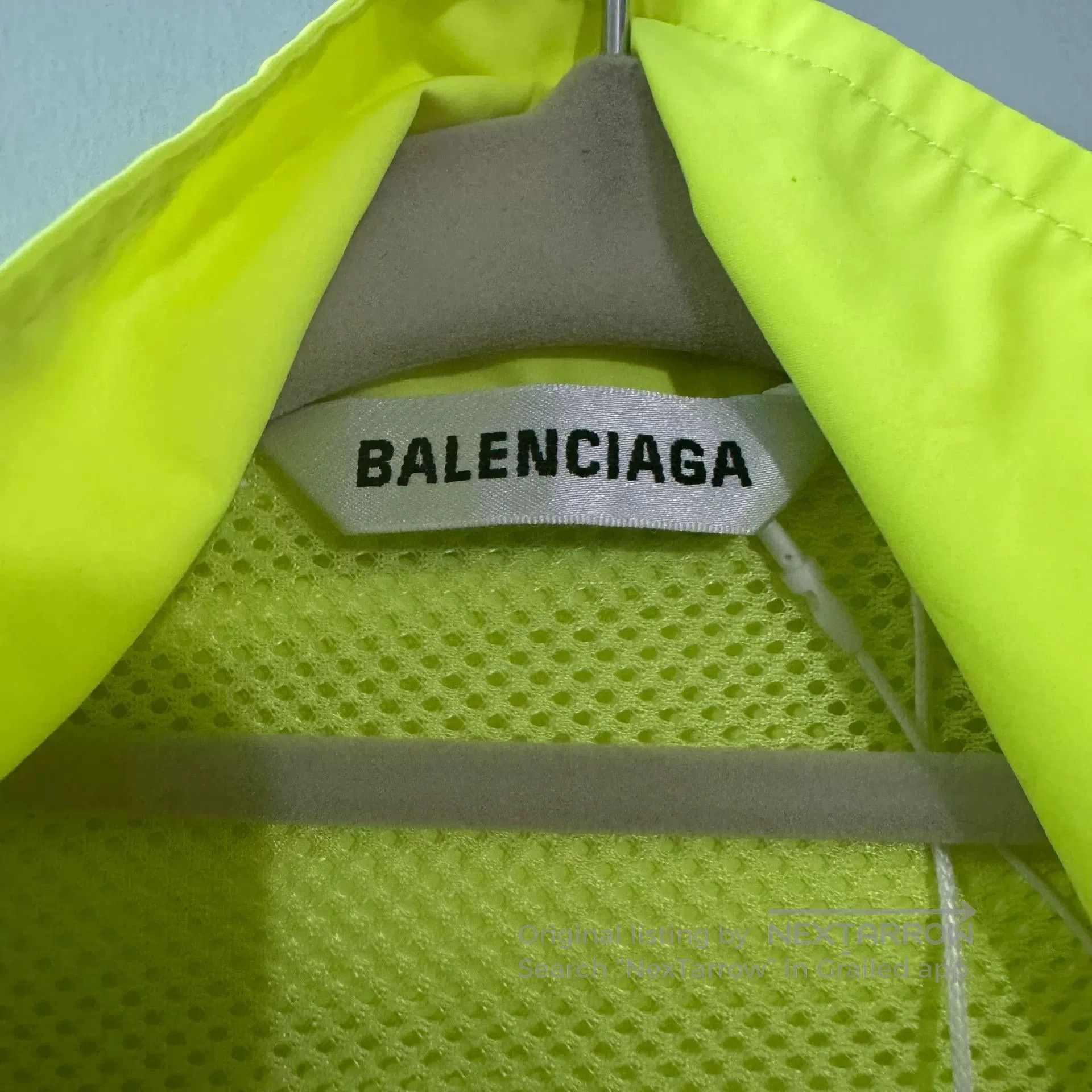Balenciaga Balenciaga Fluorescent Green Zip Jacket. Size XS / US 0-2 / IT 36-38 - 3 Thumbnail