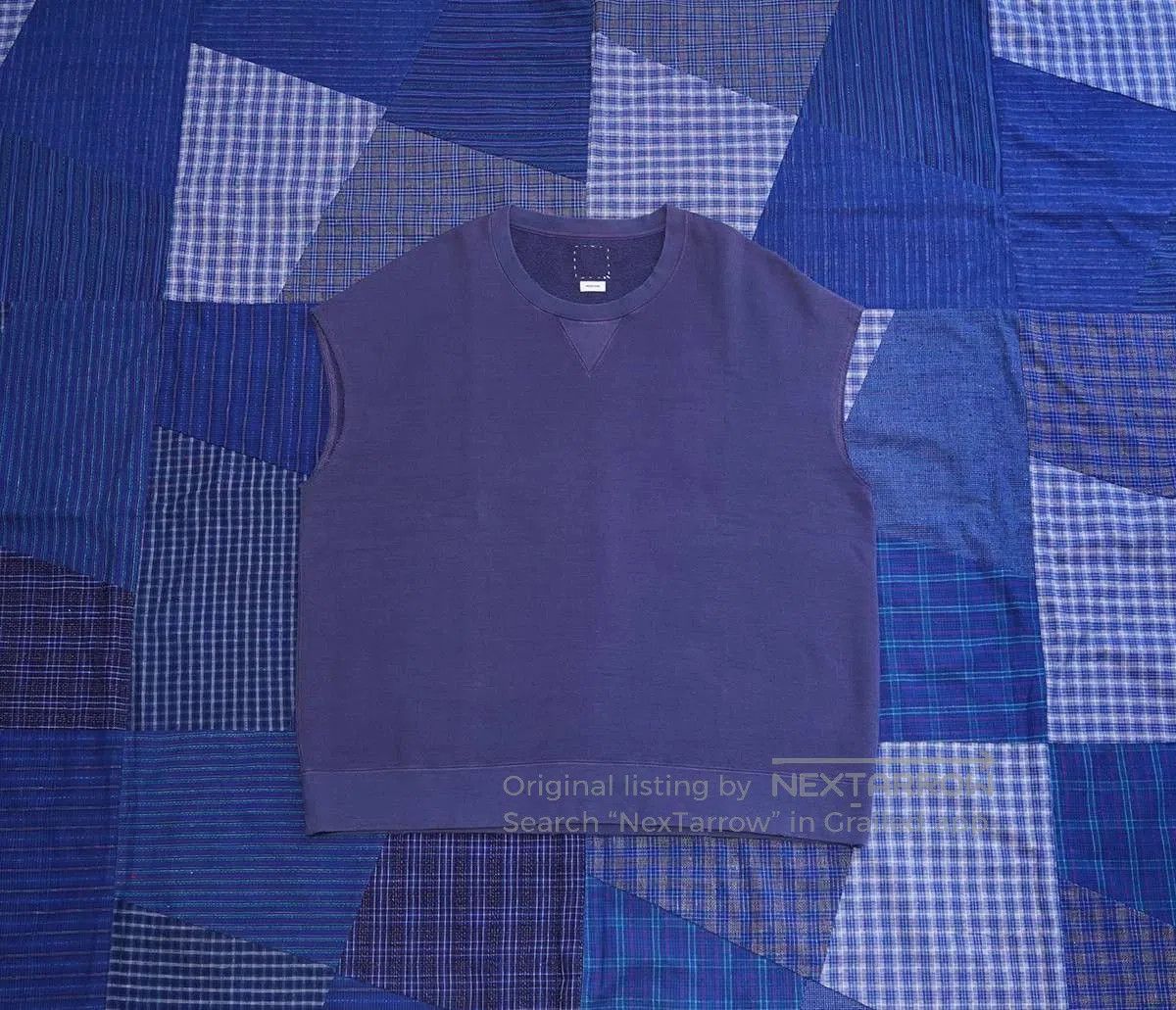 Visvim Blue Sleeveless Casual Top. Size US L / EU 52-54 / 3 - 2 Thumbnail