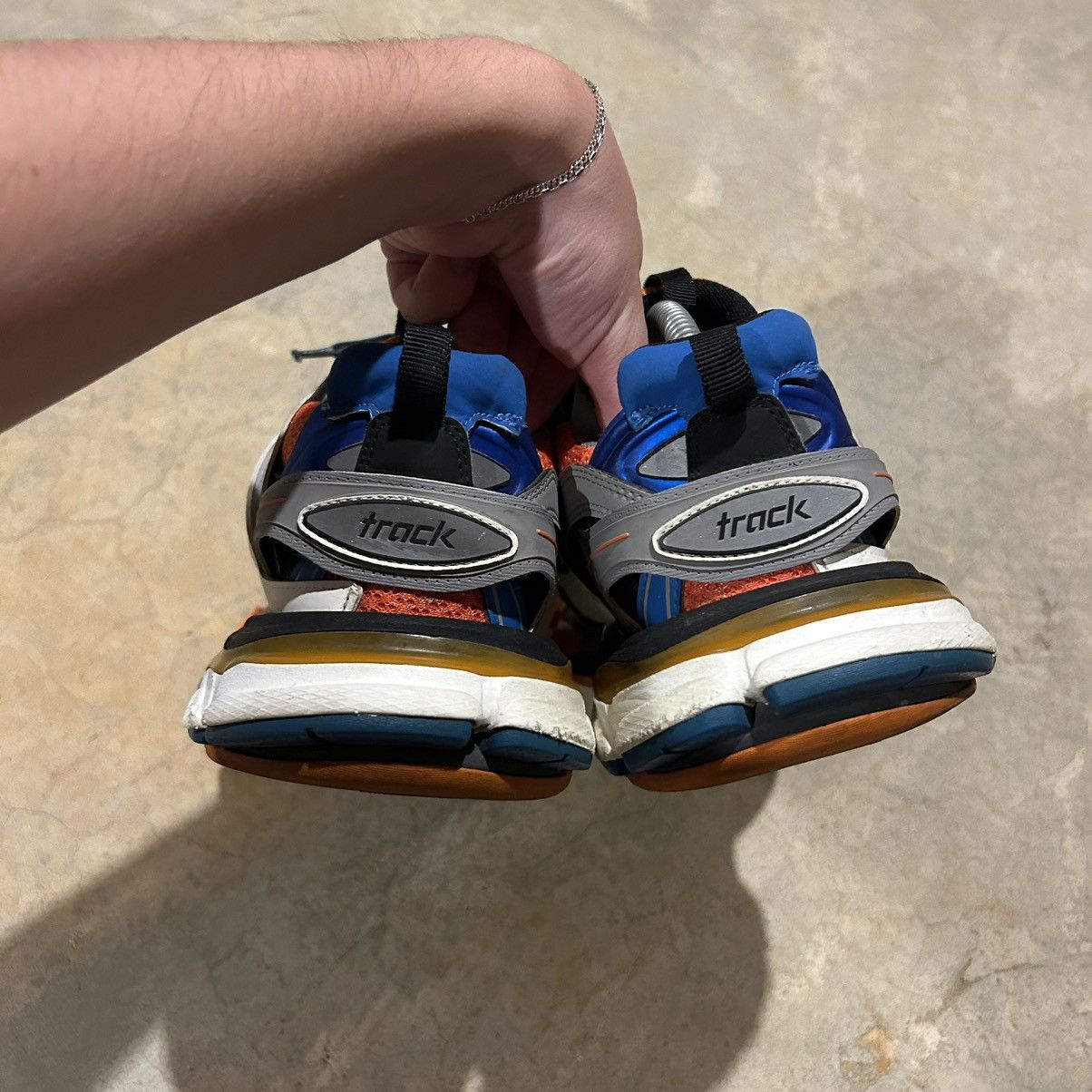 Balenciaga × Designer Balenciaga Track Sneakers Orange/Blue US 7 Size US 7 / EU 40 - 5 Thumbnail