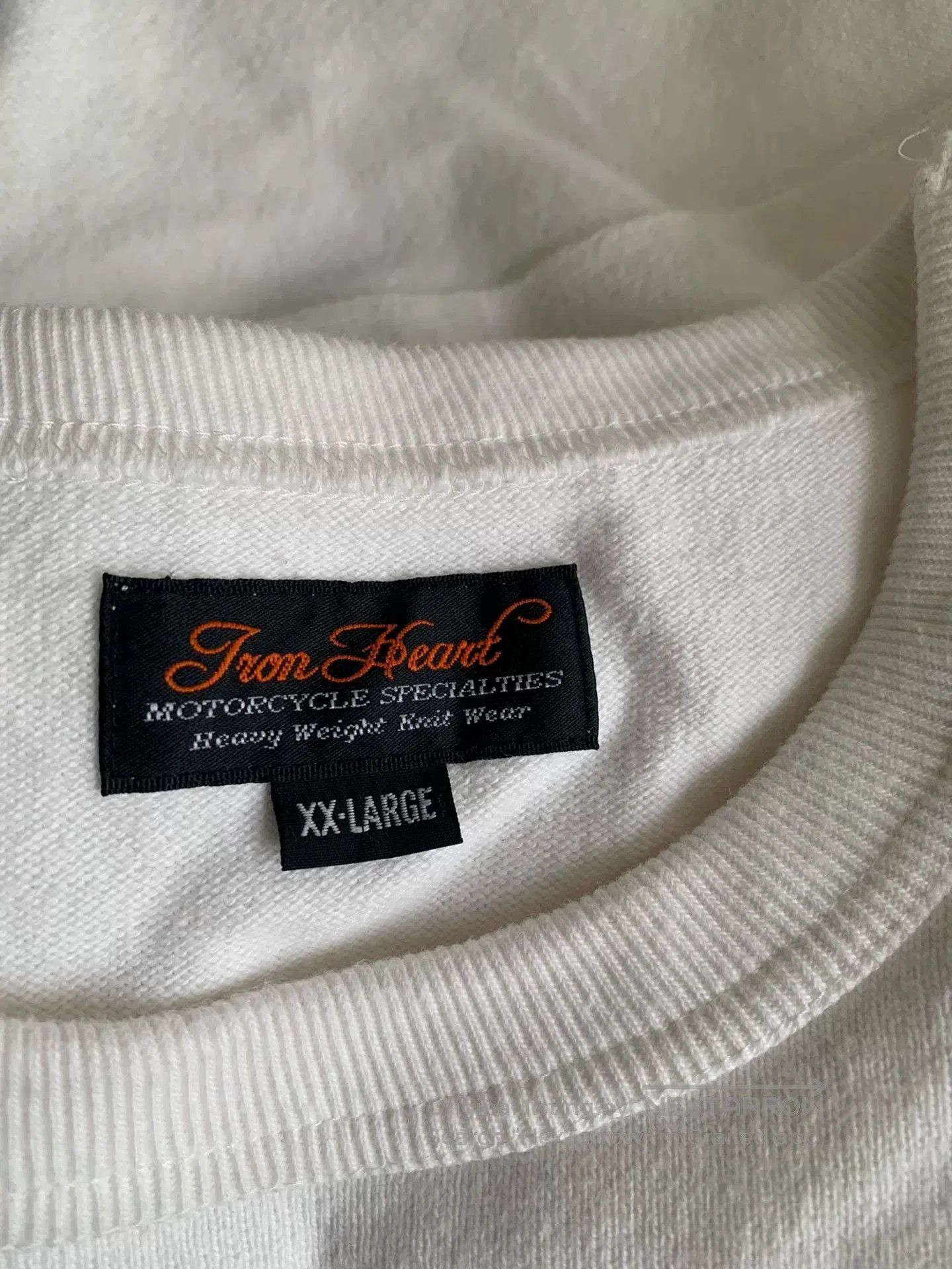 Iron Heart white long sleeve cotton crew neck t. Size US XXL / EU 58 / 5 - 3 Thumbnail